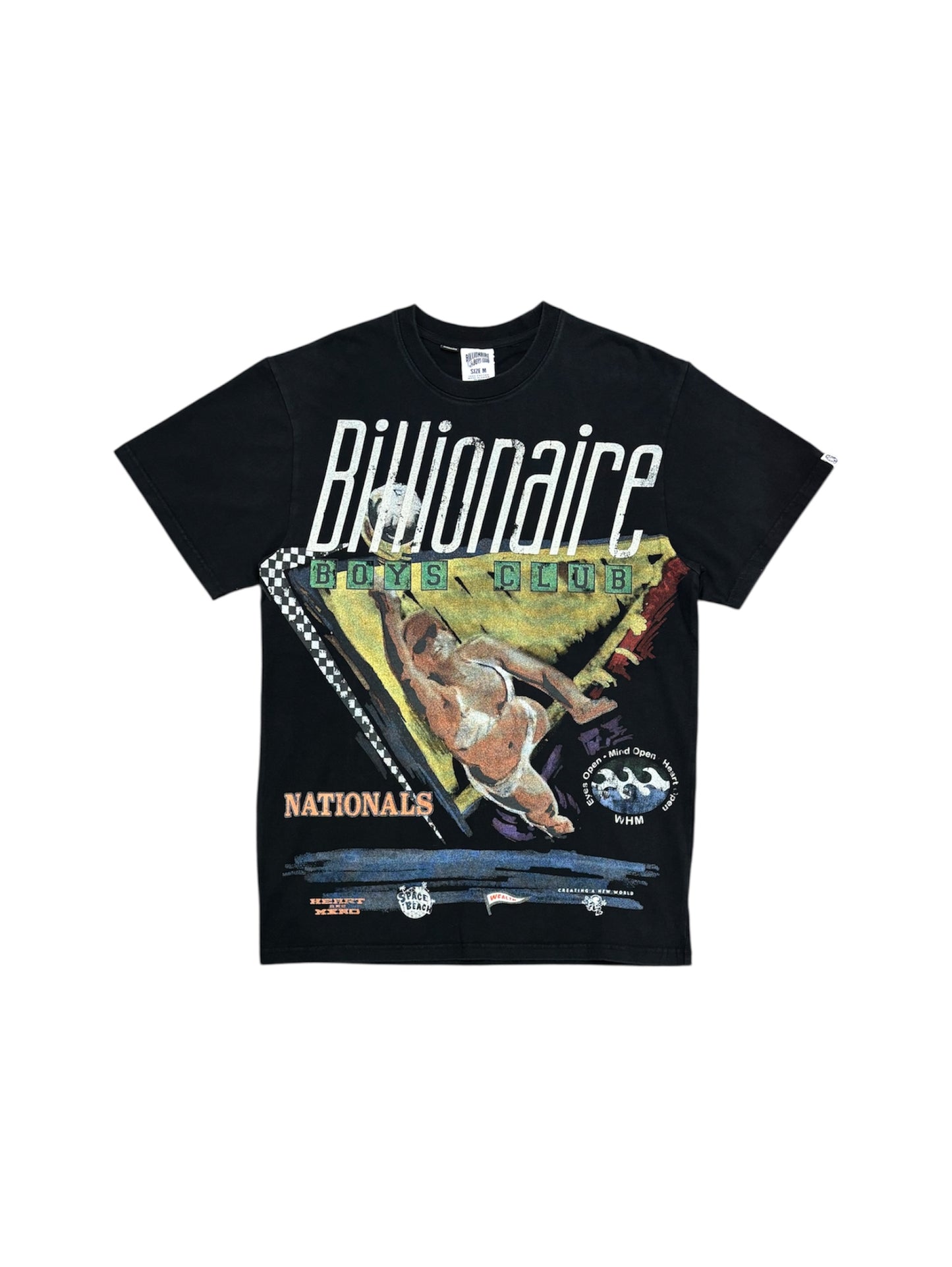 【Billionaire Boys Club-ビリオネアボーイズクラブ】 BB SIGHTING WASHED PRINT OVERSIZED T-SHIRT / BLACK (Tシャツ/ブラック)