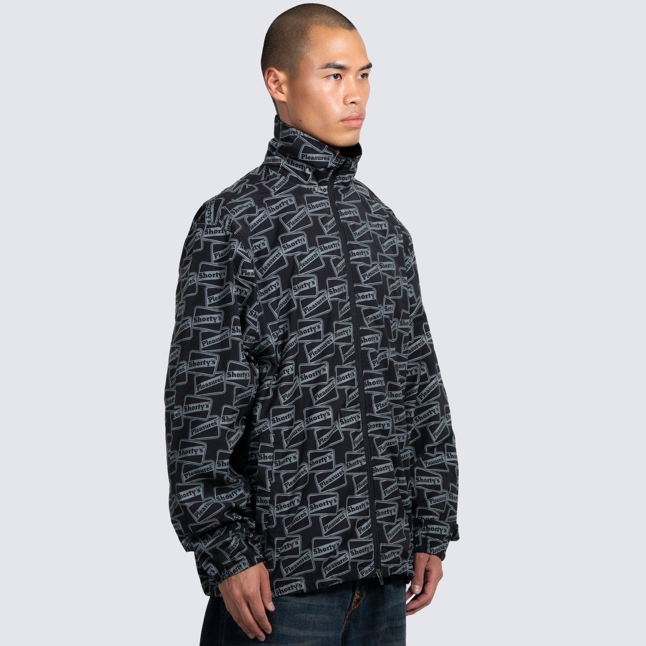 【PLEASURES - プレジャーズ】REFLECTIVE TRCK JACKET / BLACK (ジャケット/ブラック)