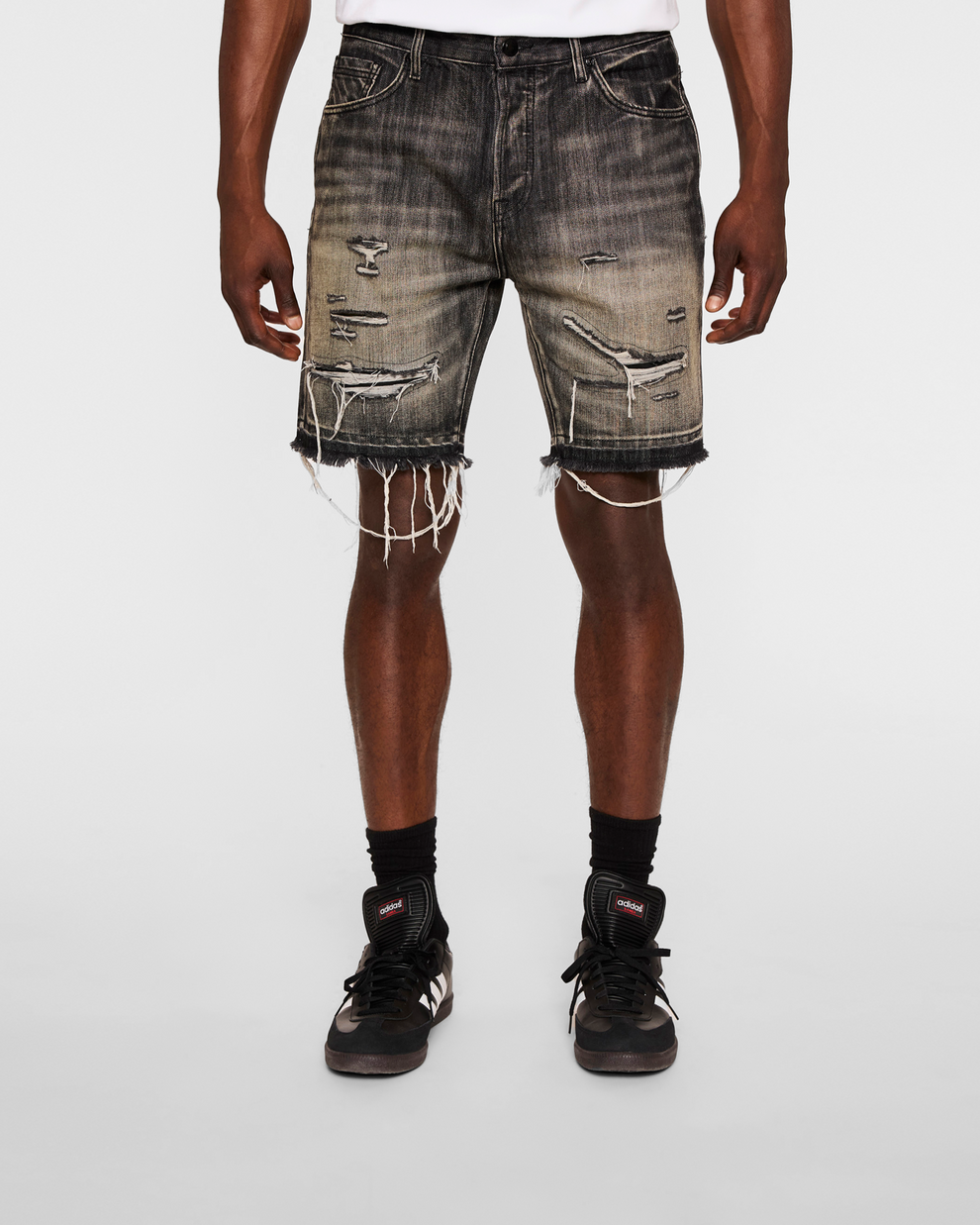 【Billionaire Boys Club-ビリオネアボーイズクラブ】 BB CADET CRATER BLACK DENIM SHORTS / CRATER BLACK (ショーツ/クレーターブラック)