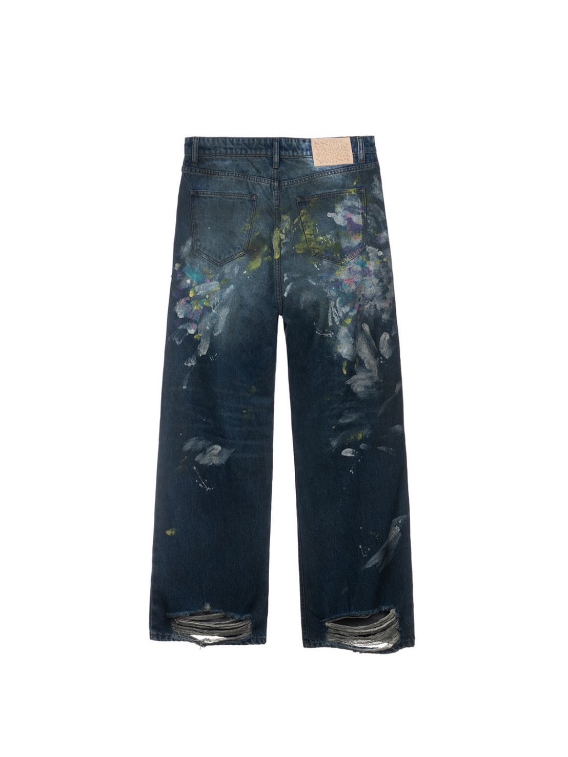 【BASKETCASE - バスケットケース】LAX BAGGY DENIM PAINT SPLATTER / MULTI (デニム/マルチ)