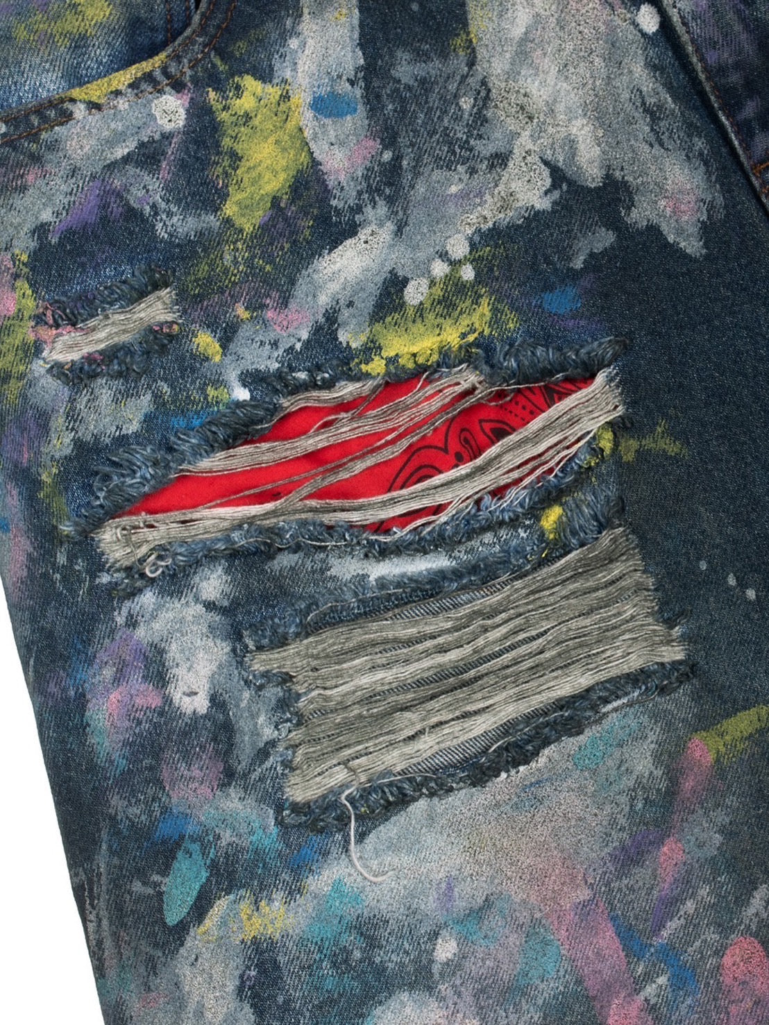 【BASKETCASE - バスケットケース】LAX BAGGY DENIM PAINT SPLATTER / MULTI (デニム/マルチ)