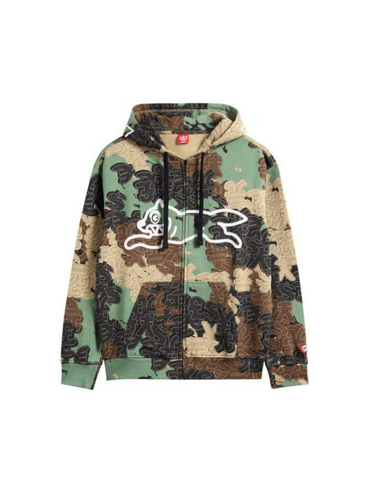 【ICE CREAM - アイスクリーム】SOFT SHELL ZIP HOODIE / CAMO (フーディ/カモ)