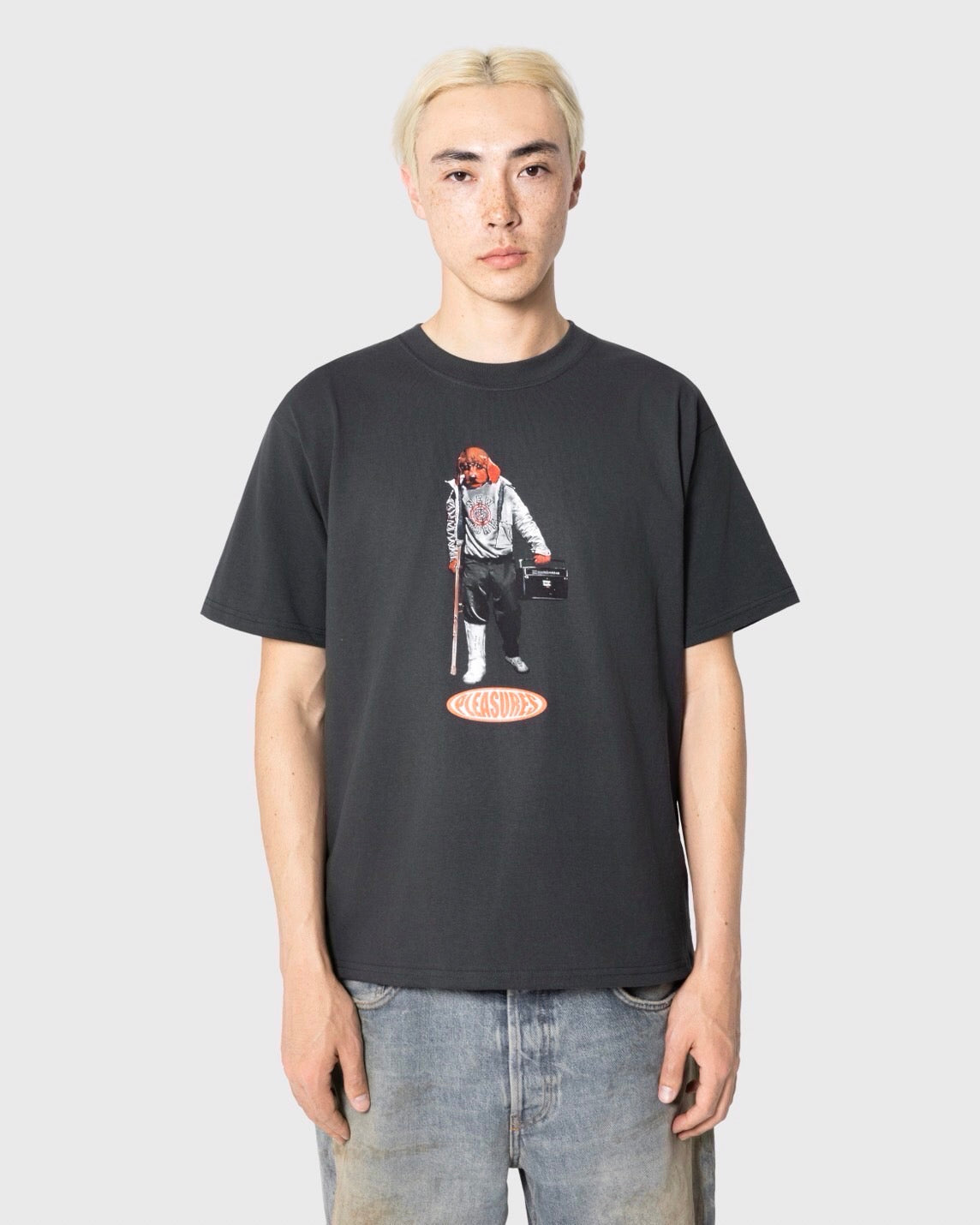 【PLEASURES - プレジャーズ】DA FUNK T-SHIRT / BLACK (Tシャツ/ブラック)