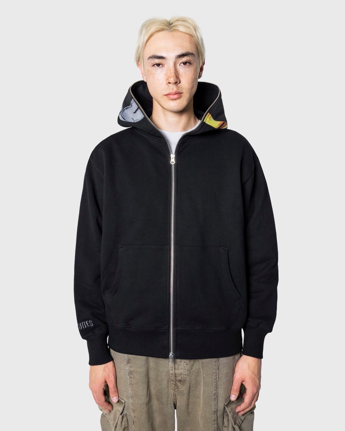 【PLEASURES - プレジャーズ】RAM ZIP HOODIE / BLACK (フーディ/ブラック)