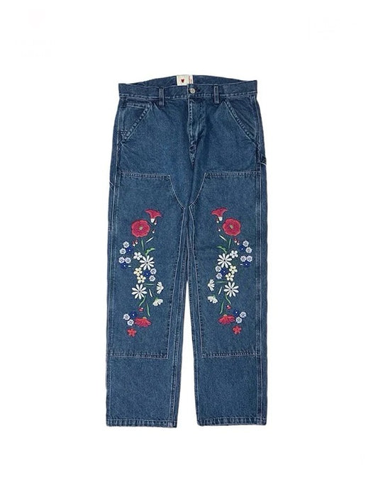 【EMOTIONALLY UNAVAILABLE - エモーショナリー アンアベイラブル】EMBRD CARPNTR DENIM PANTS(デニムパンツ)