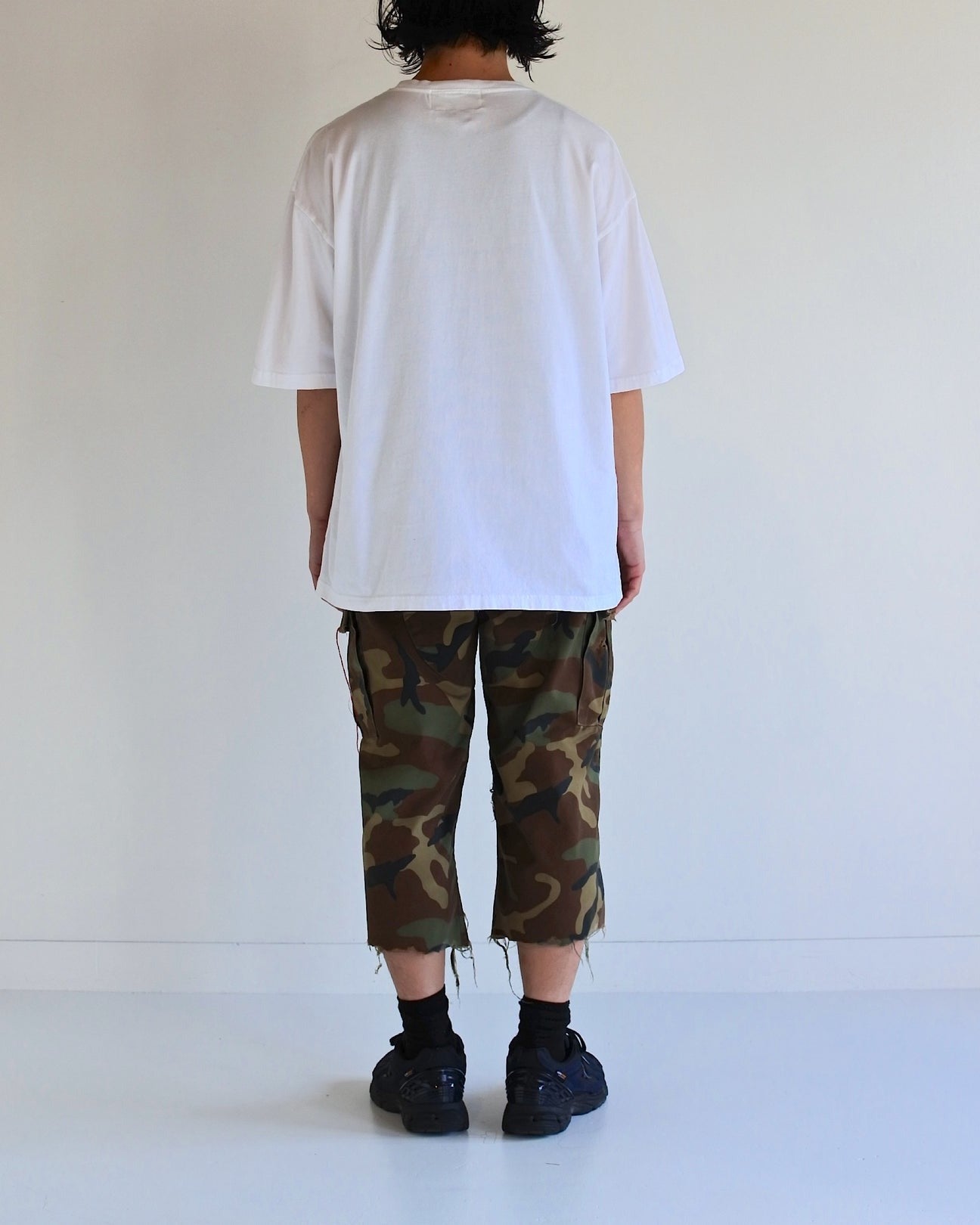 【ANACHRONORM - アナクロノーム】AN367 GRADATION PRINTED S/S T-S / WHITE (Tシャツ/ホワイト)