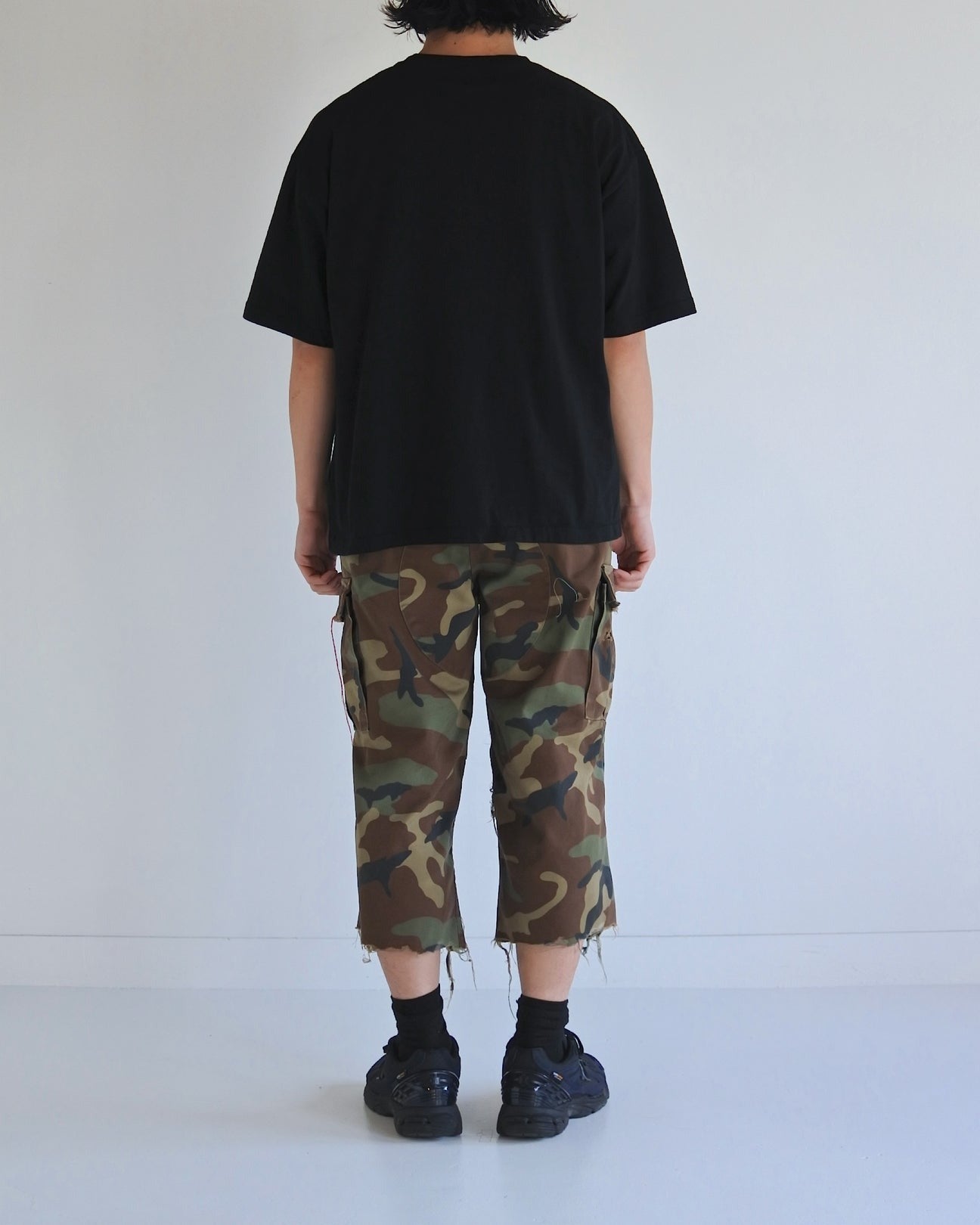 【ANACHRONORM - アナクロノーム】AN367 GRADATION PRINTED S/S T-S / BLACK (Tシャツ/ブラック)