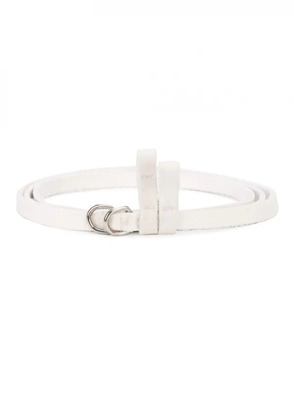 【GUIDI - グイディ】"BLT00" UNISEX LEATHER BELT / BISON FULL GRAIN(ベルト/ホワイト)