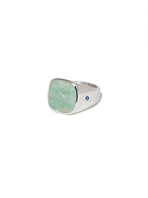 【HATTON LABS - ハットン ラブス】Amazonite Signet Ring (リング)