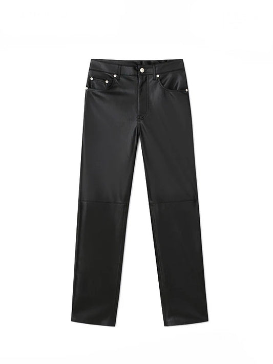 【NANUSHKA - ナヌーシュカ】"VINNI" OKOBOR™ alt-leather pants(パンツ/ブラック)