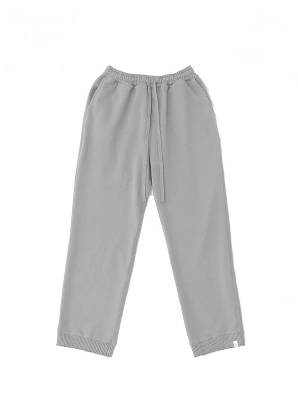 【Perfect ribs® - パーフェクトリブス】Straight Wide Pants (スウェットパンツ/グレー)