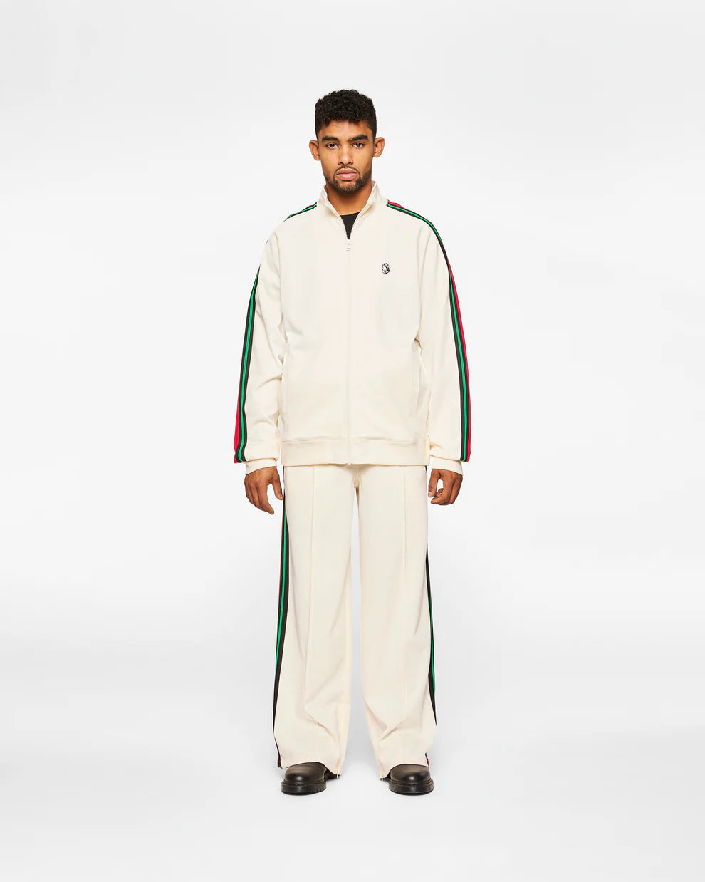 【Billionaire Boys Club-ビリオネアボーイズクラブ】 BB SOUNDCHECK CHAINSTITCH ZIP FRONT TRACK JACKET / WINTER WHITE (トラックジャケット/ウィンターホワイト)