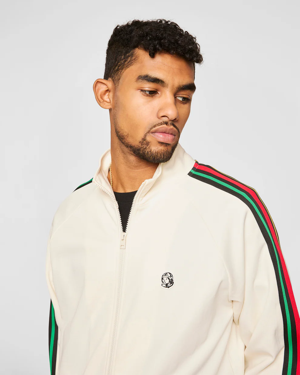 【Billionaire Boys Club-ビリオネアボーイズクラブ】 BB SOUNDCHECK CHAINSTITCH ZIP FRONT TRACK JACKET / WINTER WHITE (トラックジャケット/ウィンターホワイト)