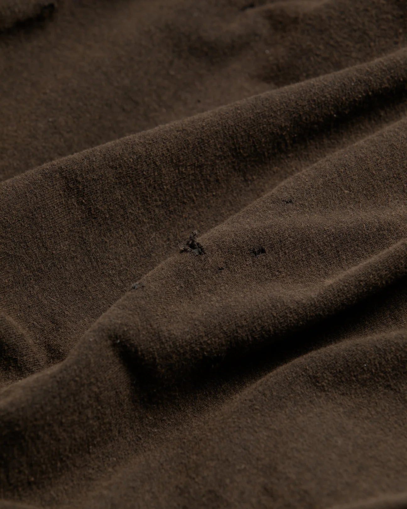 【ANACHRONORM - アナクロノーム】HARD DAMAGED INNER WAFFLE SWEAT PARKA / BLACK (フーディ/ブラック)