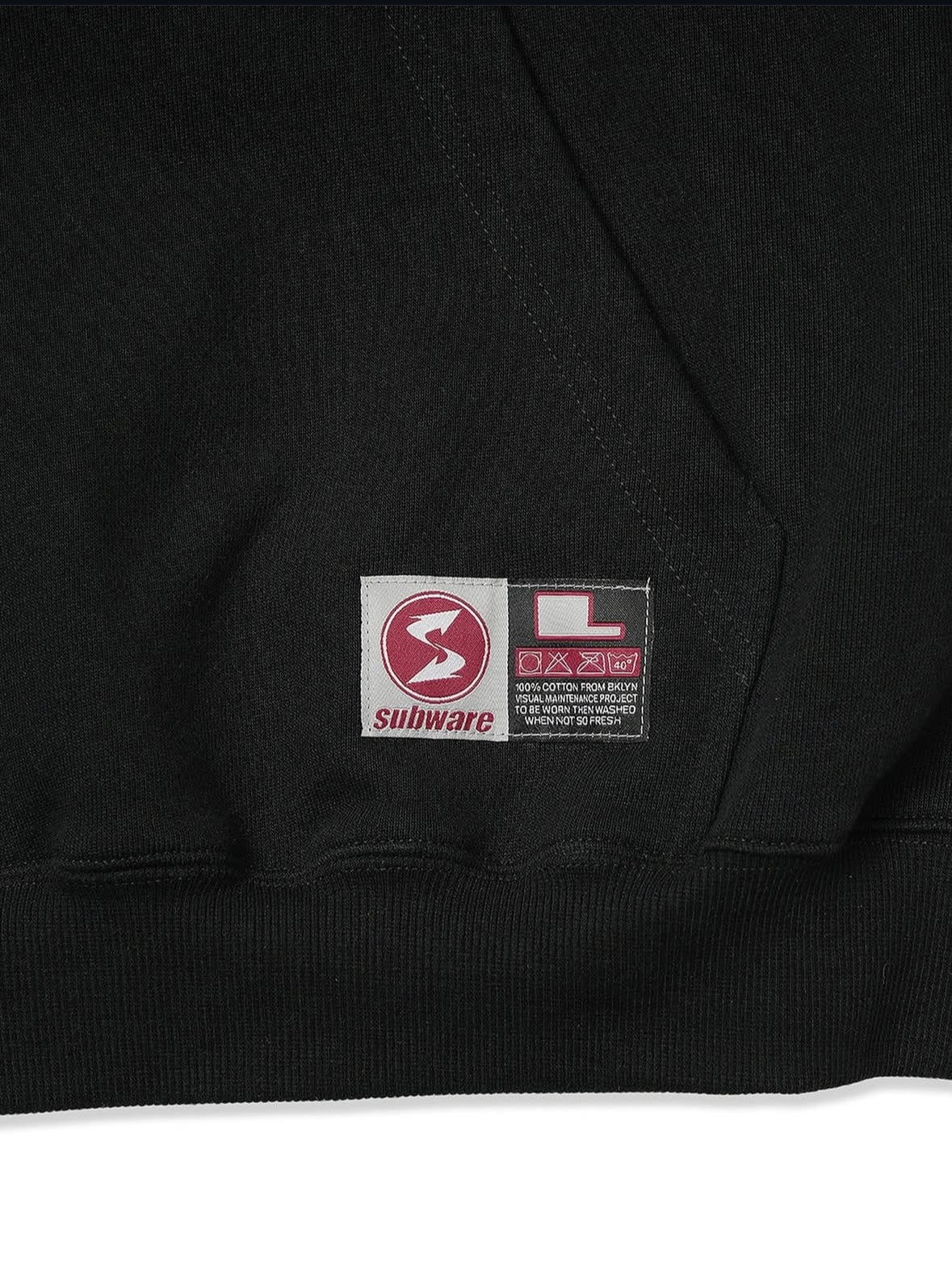 【SUBWARE - サブウェア】STASH PIEACE + TRAINCAR HOODIE / BLACK (フーディ/ブラック)
