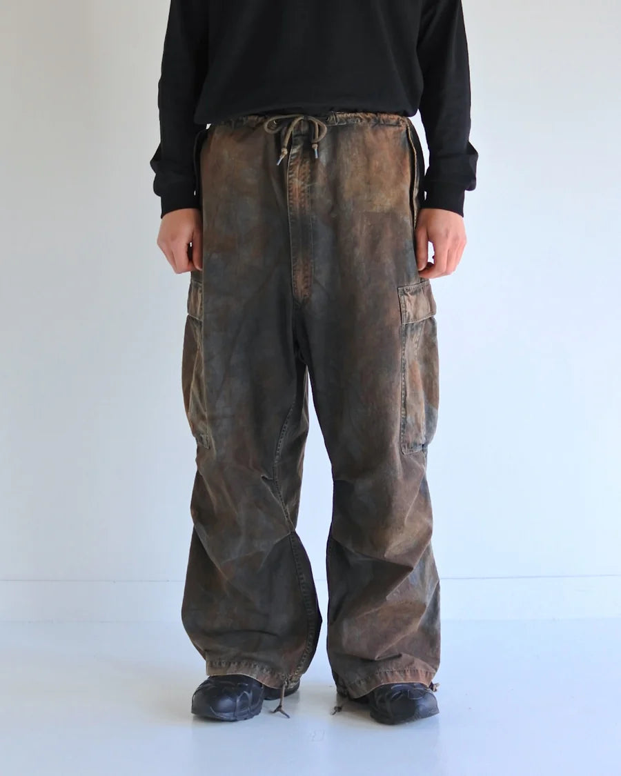 【ANACHRONORM - アナクロノーム】AN376-B SULFUR DYED RIPSTOP REALTREE M-51 TYPE FIELD OVER PANTS / SULFUR BLACK (パンツ/サルファーブラック)