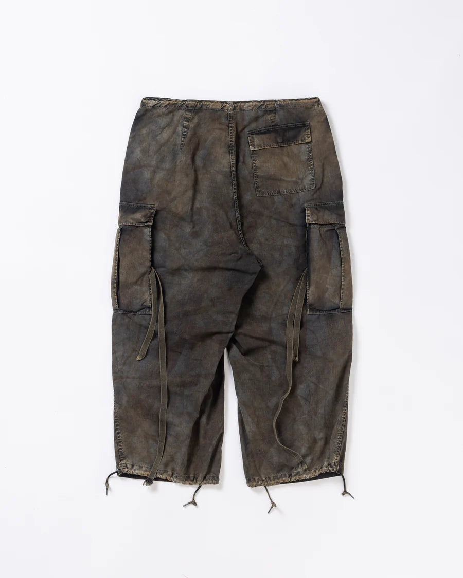 【ANACHRONORM - アナクロノーム】AN376-B SULFUR DYED RIPSTOP REALTREE M-51 TYPE FIELD OVER PANTS / SULFUR BLACK (パンツ/サルファーブラック)