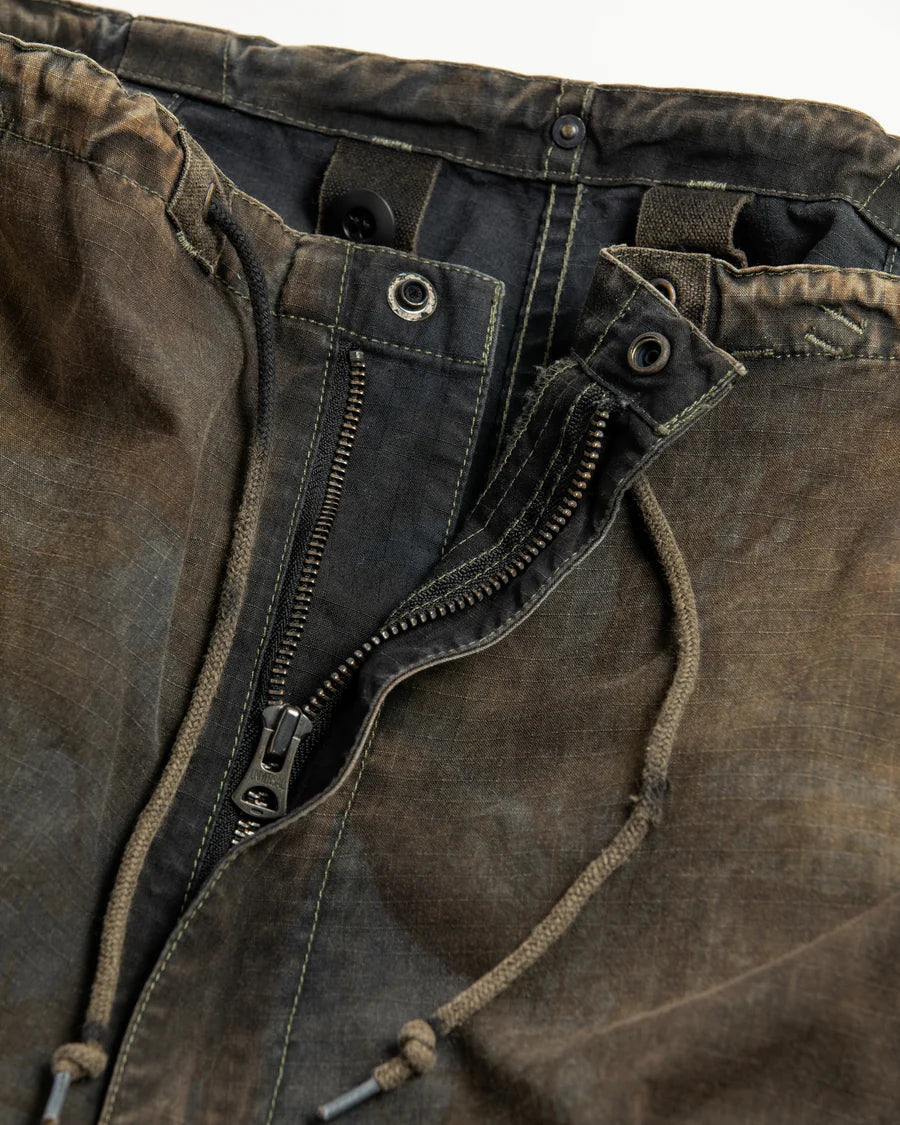 【ANACHRONORM - アナクロノーム】AN376-B SULFUR DYED RIPSTOP REALTREE M-51 TYPE FIELD OVER PANTS / SULFUR BLACK (パンツ/サルファーブラック)
