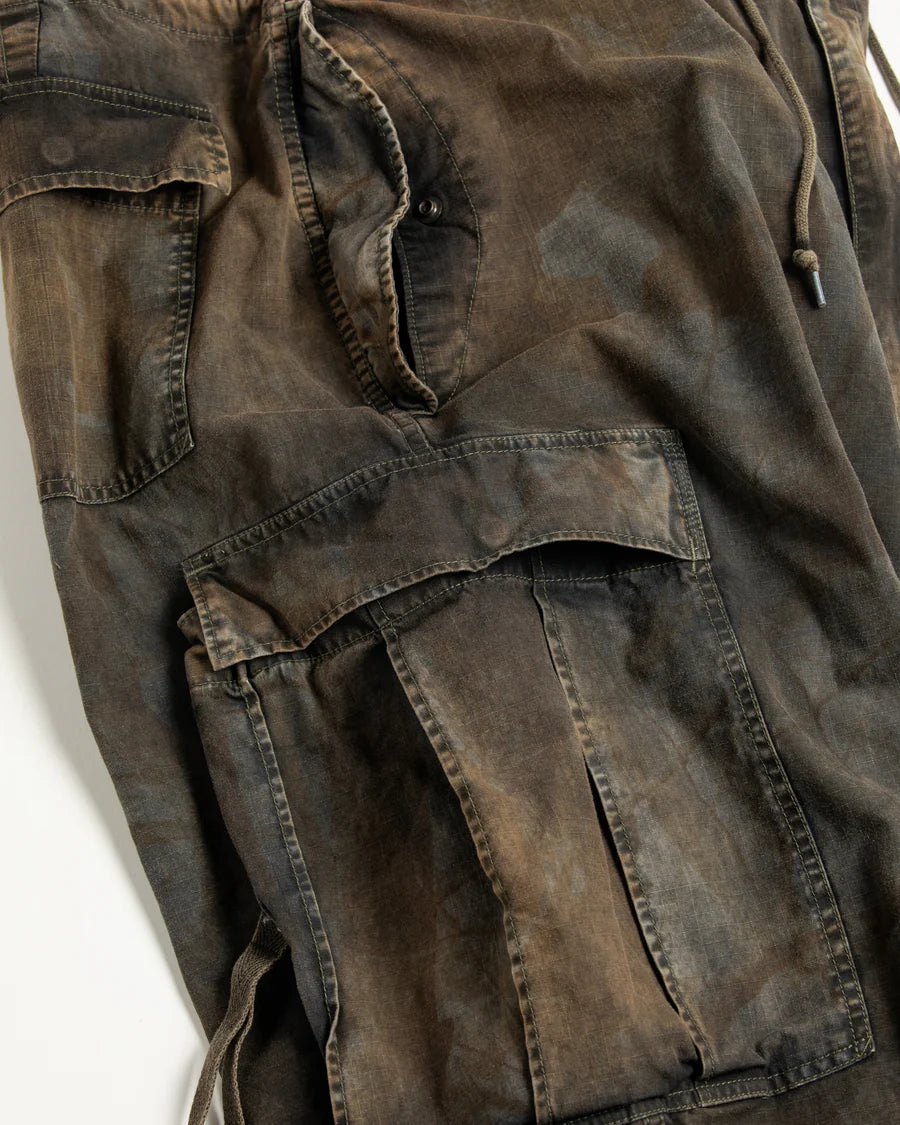 【ANACHRONORM - アナクロノーム】AN376-B SULFUR DYED RIPSTOP REALTREE M-51 TYPE FIELD OVER PANTS / SULFUR BLACK (パンツ/サルファーブラック)
