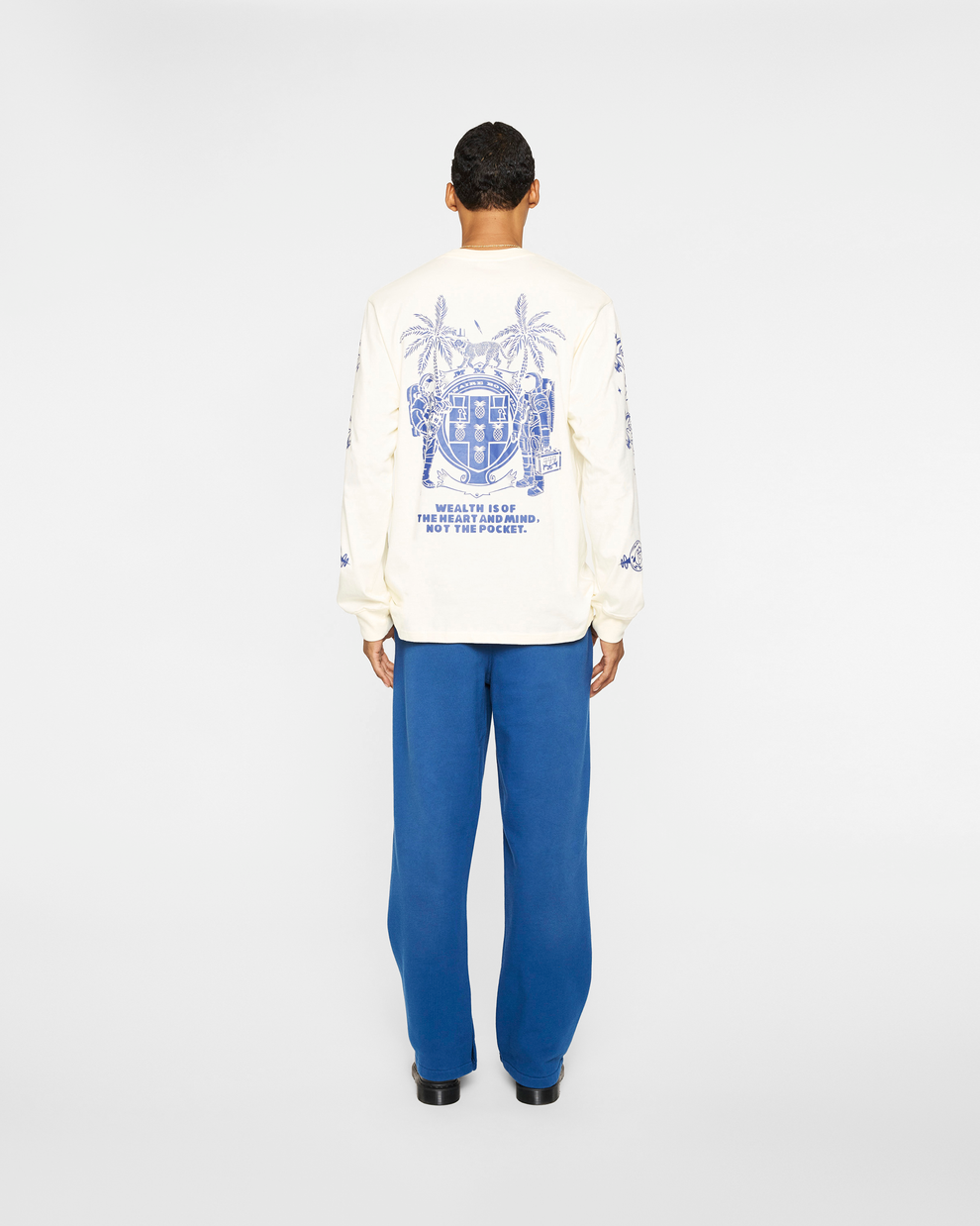 【Billionaire Boys Club-ビリオネアボーイズクラブ】 BB GRAVITY LS T-SHIRT / WINTER WHITE (ロンT/ウィンターホワイト)
