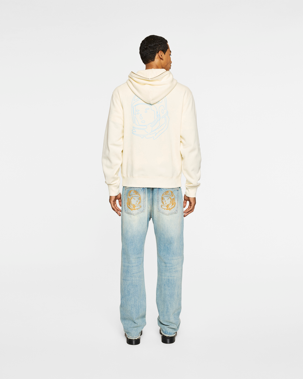 【Billionaire Boys Club-ビリオネアボーイズクラブ】 BB SMALL CURVE ZIP FRONT HOODIE / WINTER WHITE (フーディー/ウィンターホワイト)