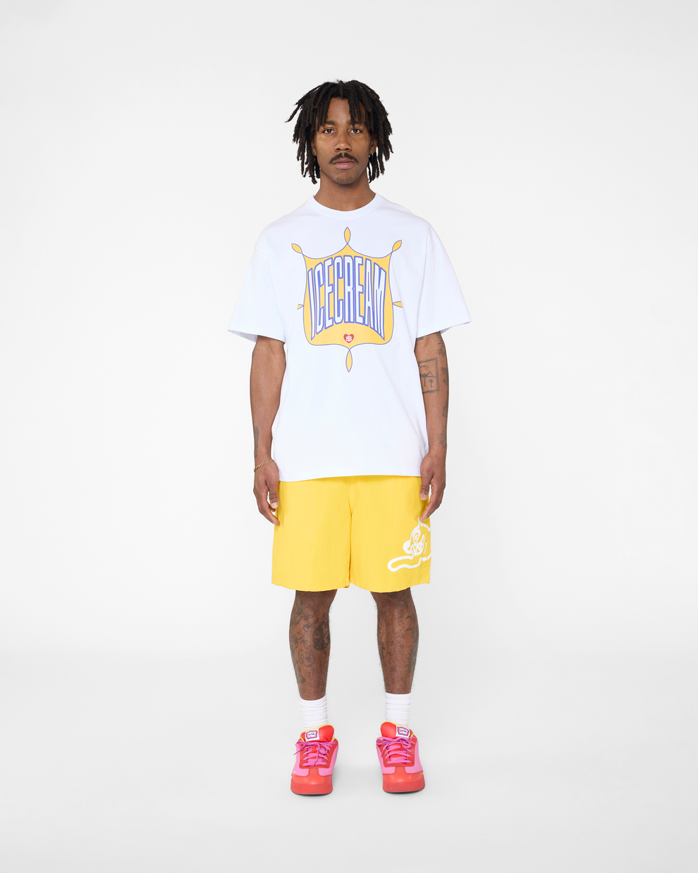 【ICE CREAM - アイスクリーム】EMBLEM T-SHIRT / WHITE (Tシャツ/ホワイト)
