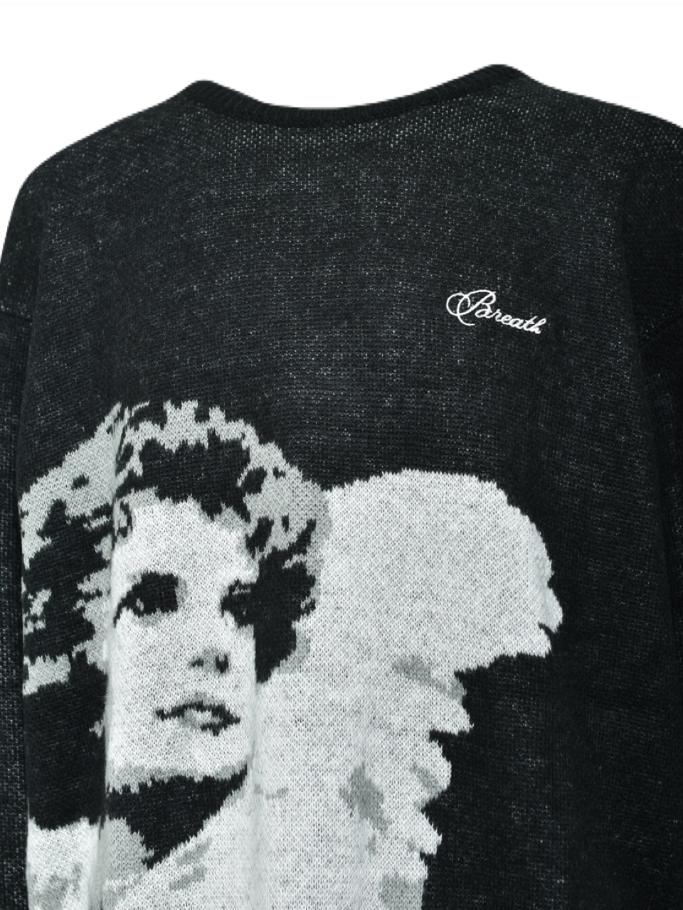 【BREATH - ブレス】 ANGEL SCRIPT LOGO MOHAIR KNIT / BLACK (ニット/ブラック)