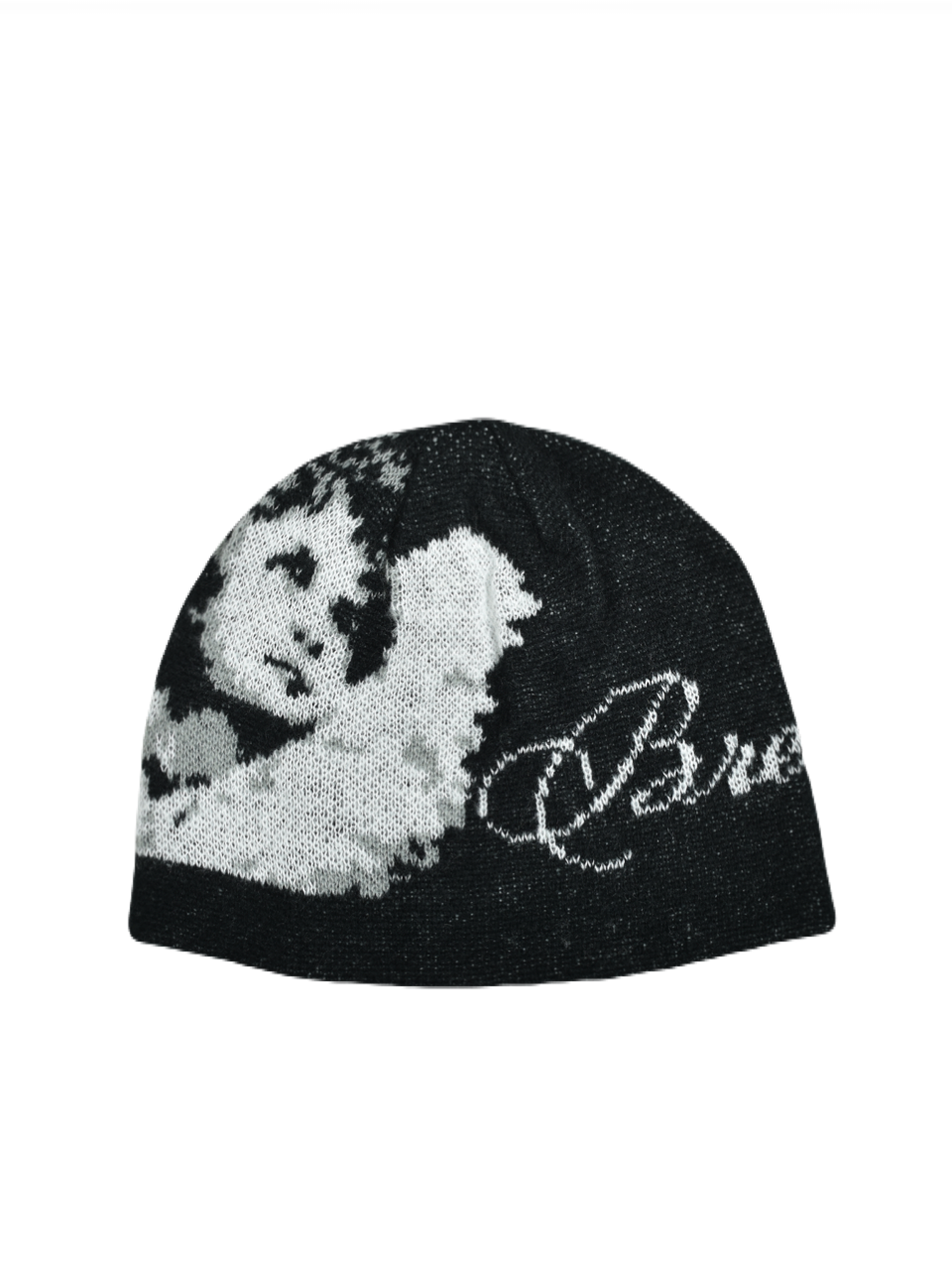 BREATH - ブレス】 ANGEL SCRIPT LOGO MOHAIR BEANIE / BLACK