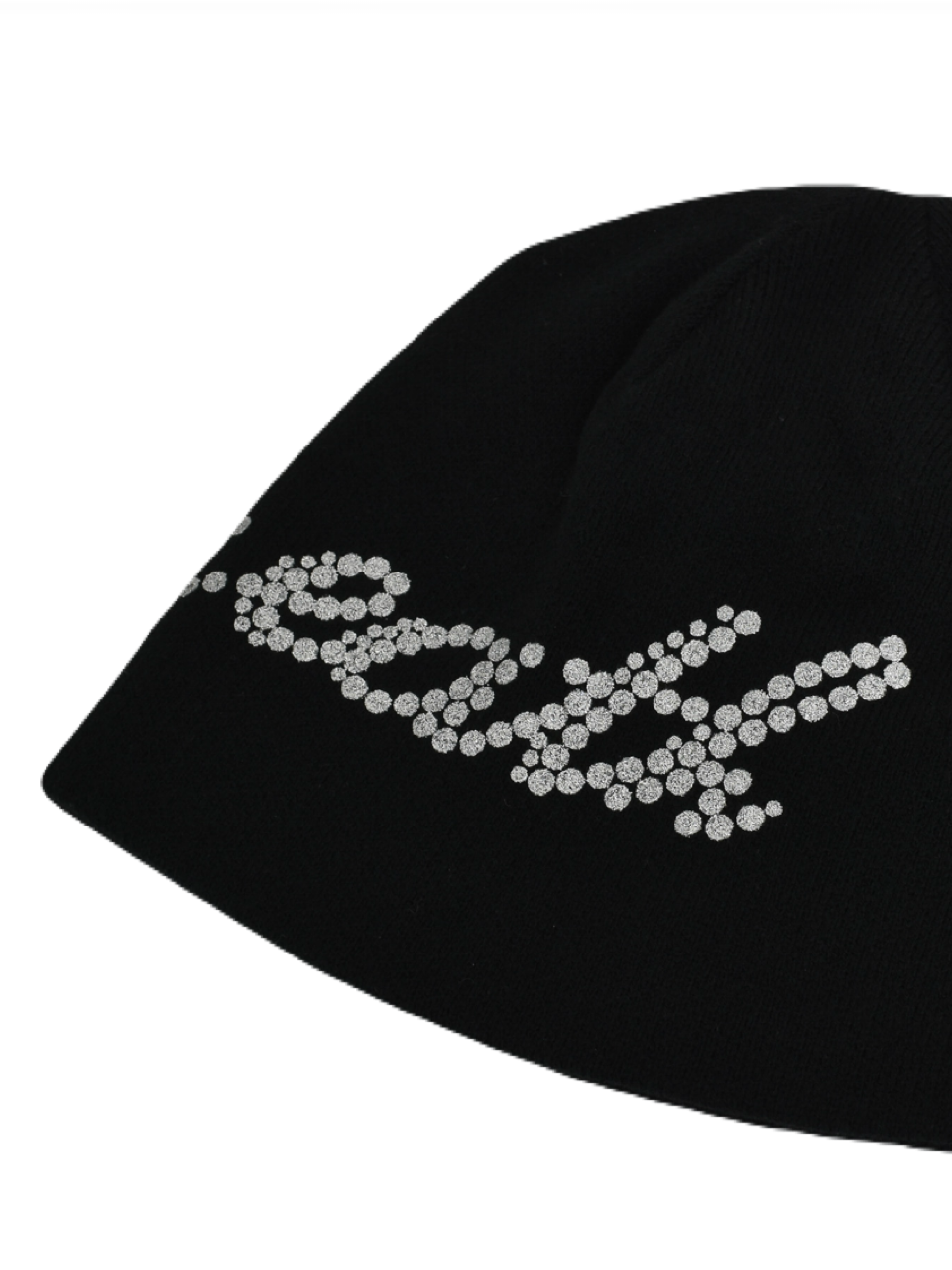 【BREATH - ブレス】GLITTER SKULL CAP / BLACK (ビーニー/ブラック)