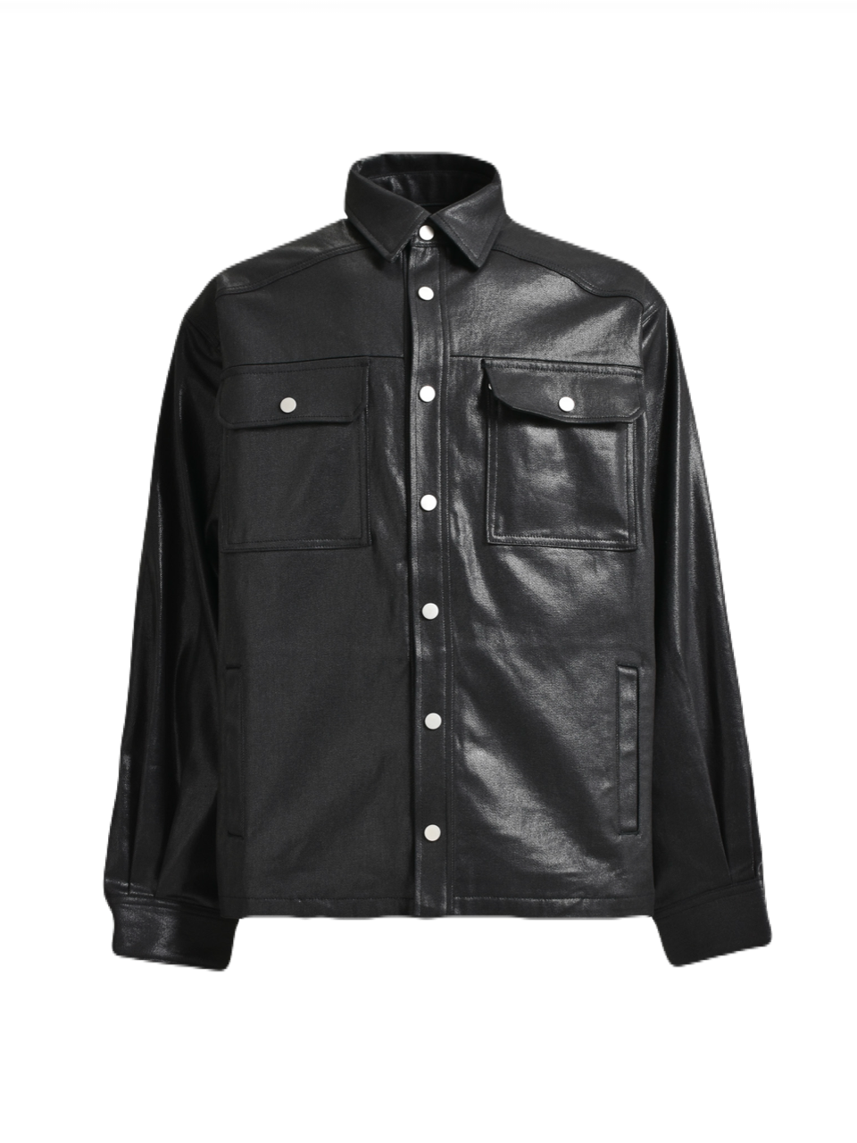 【BREATH - ブレス】 COATING SHIRT JACKET / BLACK (ジャケット/ブラック)