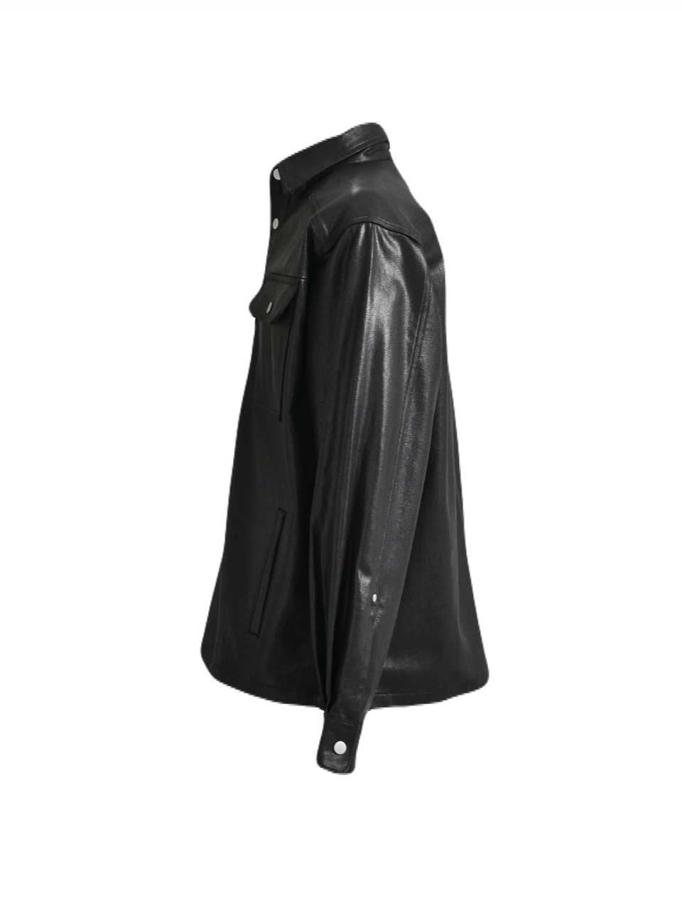 【BREATH - ブレス】 COATING SHIRT JACKET / BLACK (ジャケット/ブラック)