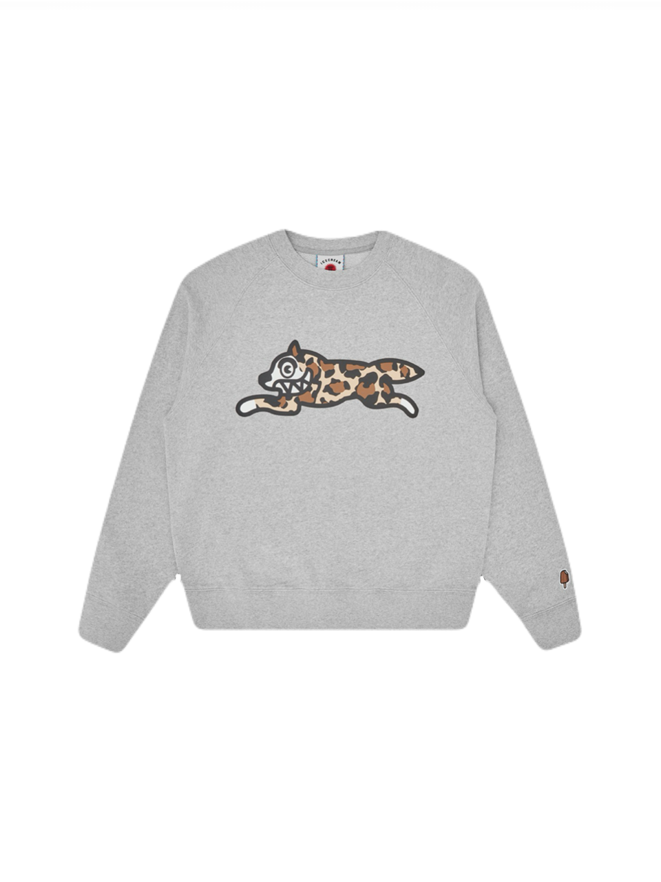 【ICE CREAM - アイスクリーム】 RUNNING DOG CREWNECK / GRAY (スウェット /グレー)