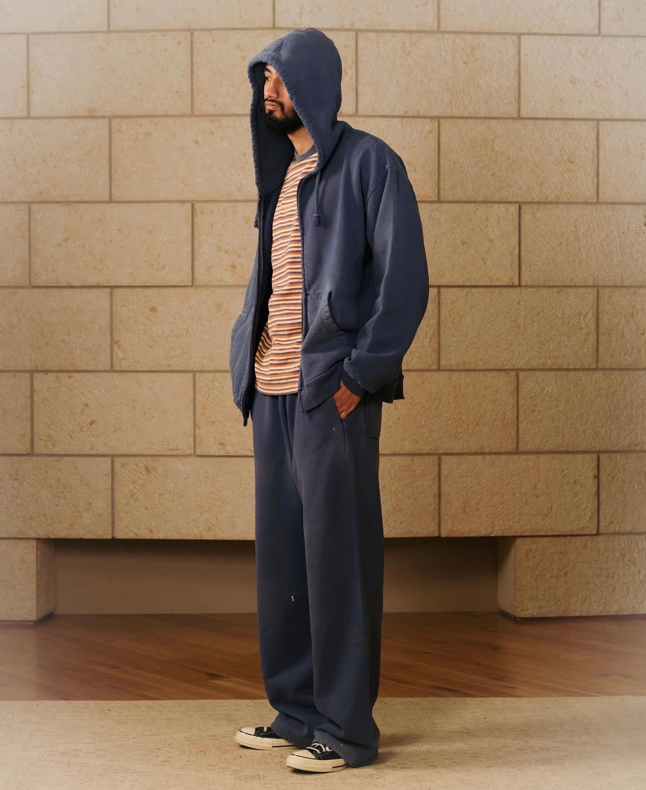 【SWJP - エスダブリュージェイピー】SWJP SWEAT PANTS / NAVY (パンツ/ネイビー)