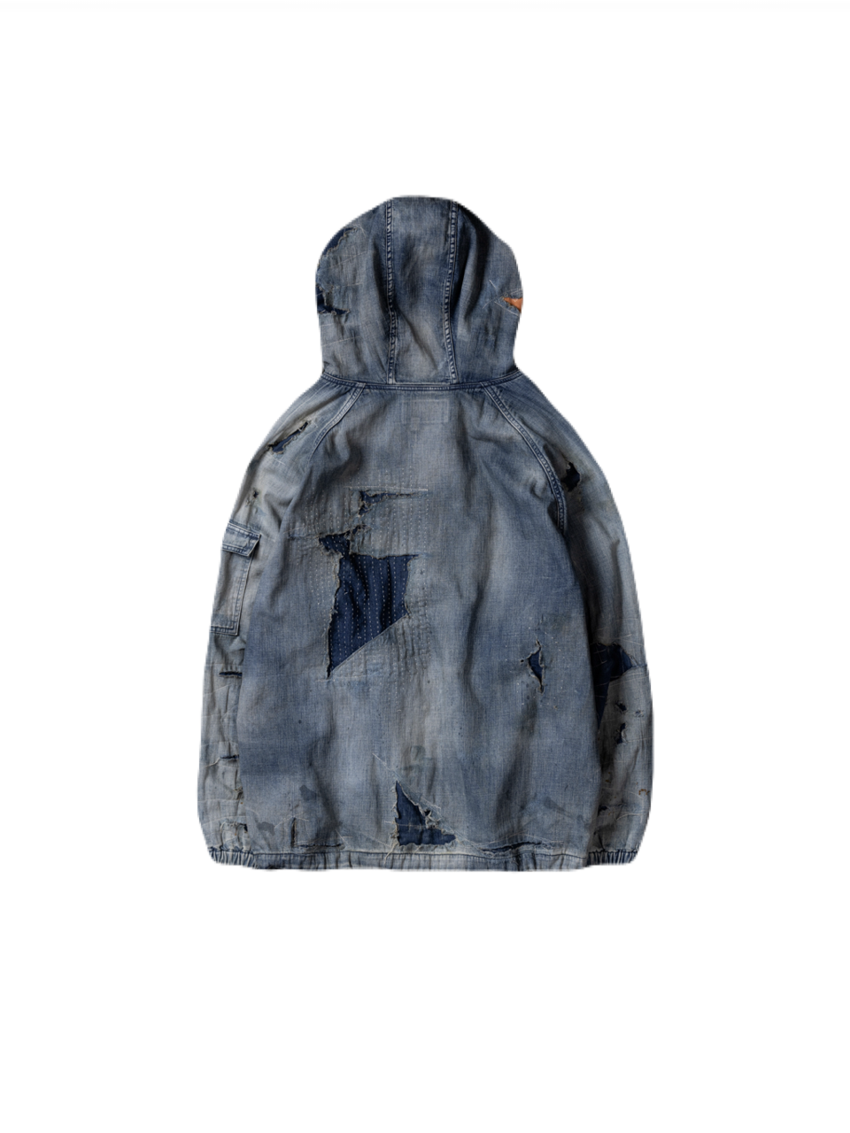 【ANACHRONORM - アナクロノーム】AN340-R DUAL DENIM REMAKED FULLZIP PARKA / INDIGO (パーカー/インディゴ)