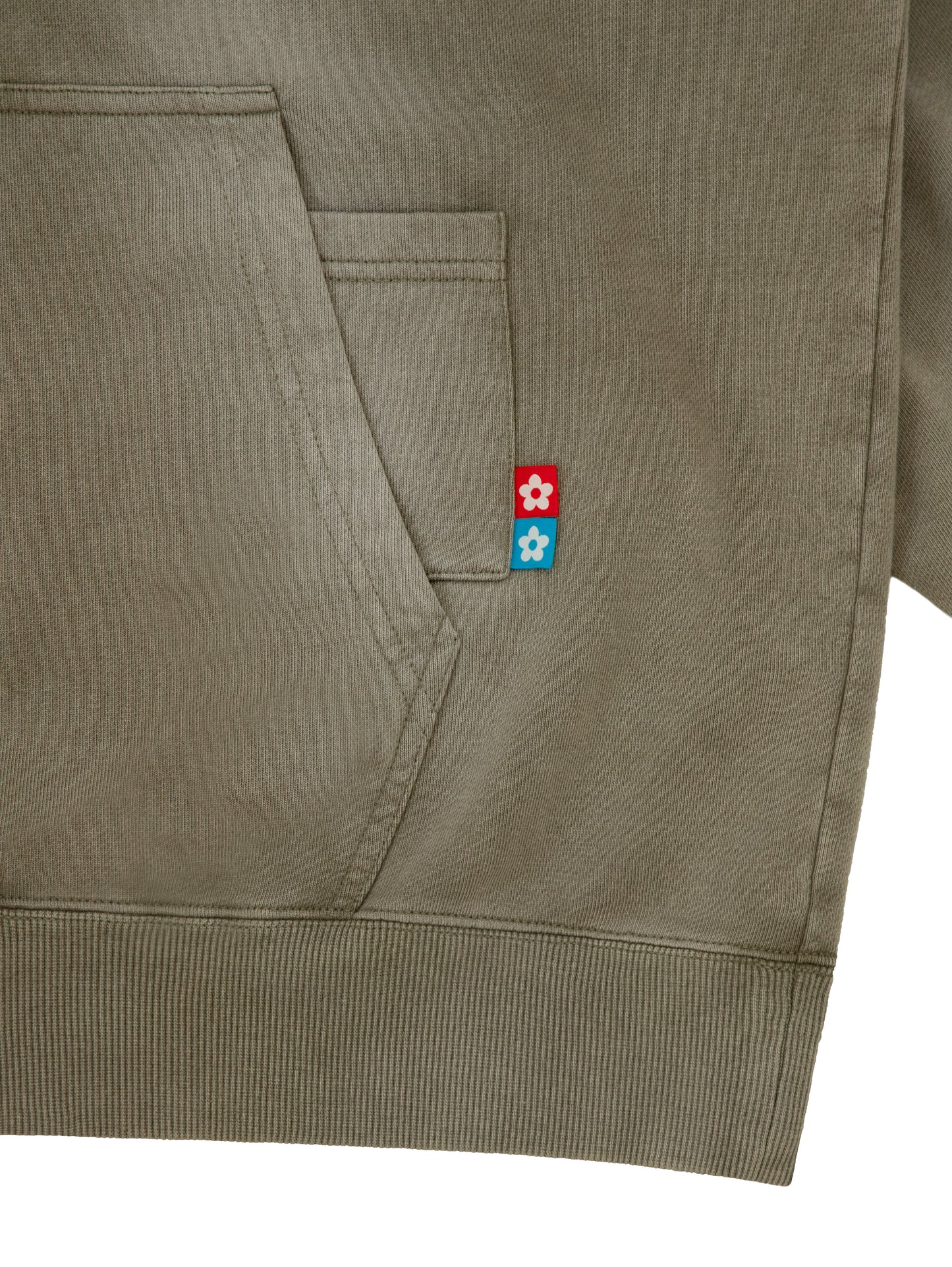 【VANDY THE PINK - ヴァンディー・ザ・ピンク】CLASSIC LOGO FLOWER HOODIE (フーディー/ウォッシュドカーキ)