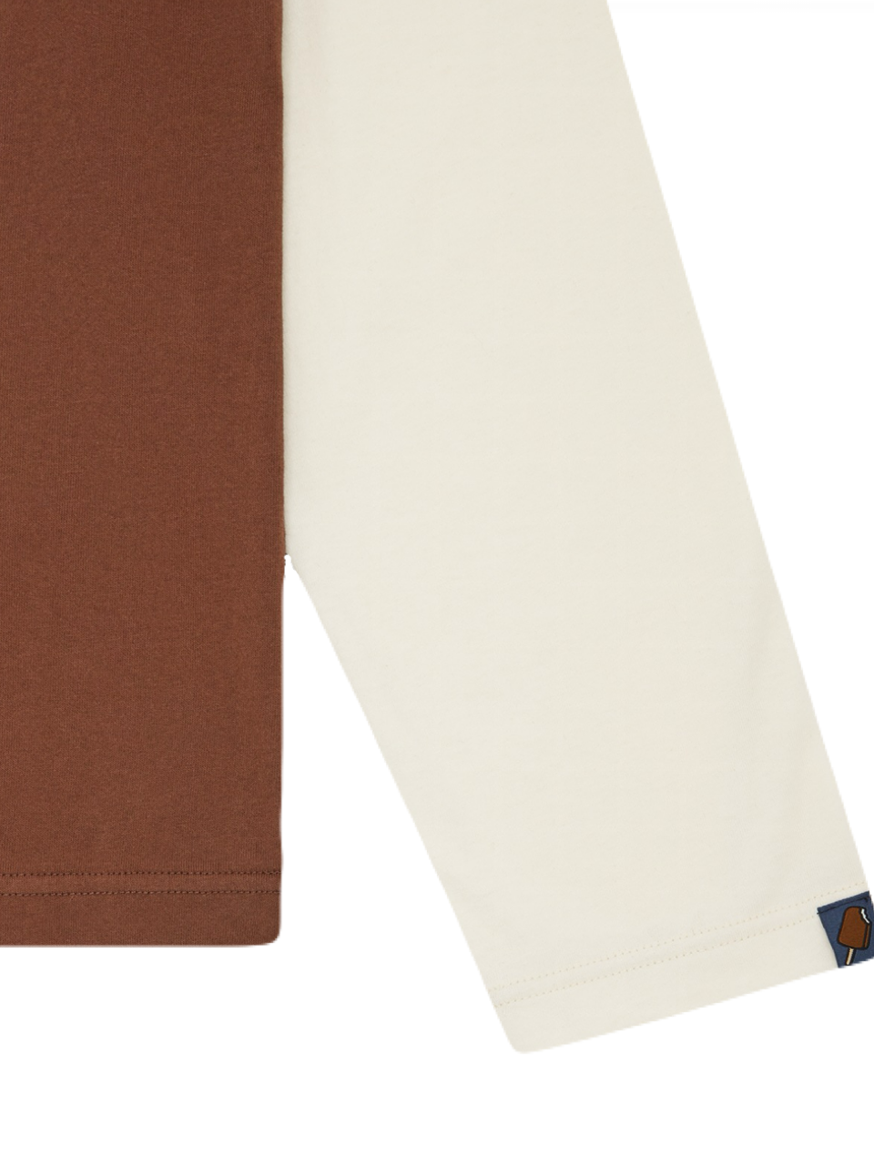 【ICE CREAM - アイスクリーム】 RUNNING DOG LAYERED L/S T-SHIRT / BROWN (ロンT/ブラウン)