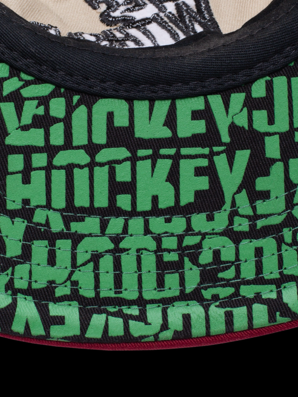 【HOCKEY - ホッケー 】 EYES WITHOUT A FACE HAT / BEIGE/MAROON (キャップ/ベージュ・マルーン)