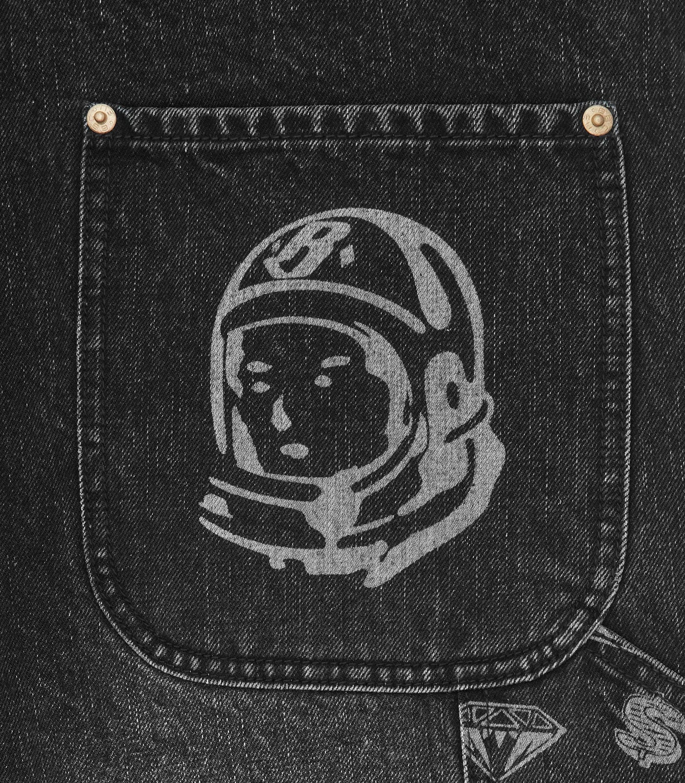 【Billionaire Boys Club-ビリオネアボーイズクラブ】 DIAMONDS & DOLLARS DENIM CARPENTER PANTS / BLACK (パンツ/ブラック)