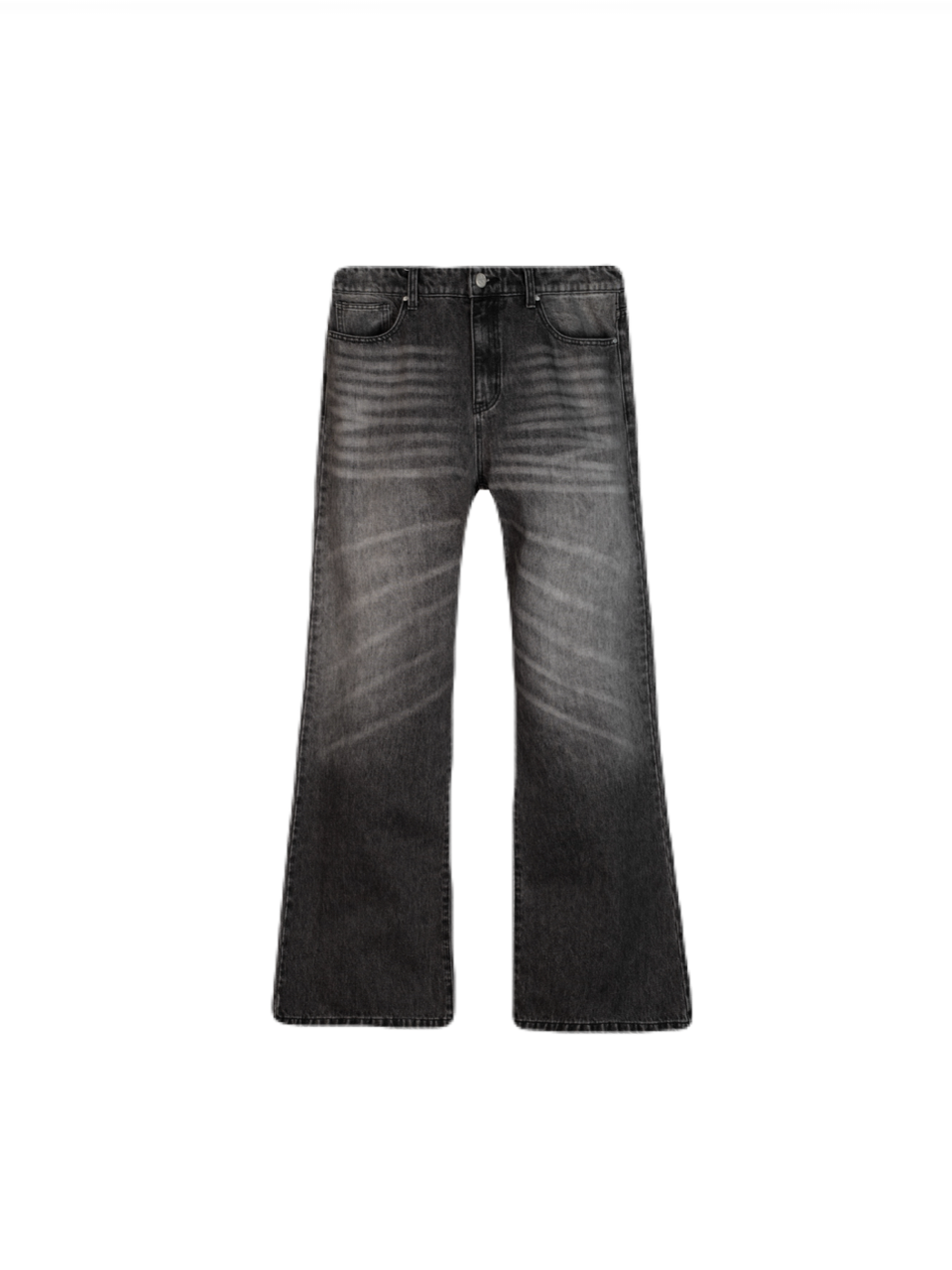 【BASKETCASE - バスケットケース】LAX FLAIR DENIM WHISKER WASH / FADED BLACK (デニム/フェードブラック)