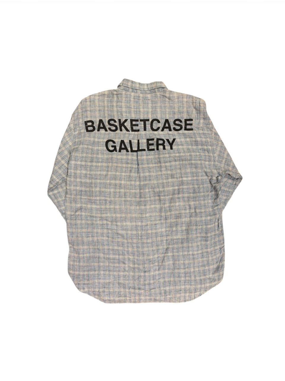 【BASKETCASE - バスケットケース】PARACHUTE FLANNEL UPCYCLE / BULE (シャツ/ブルー)