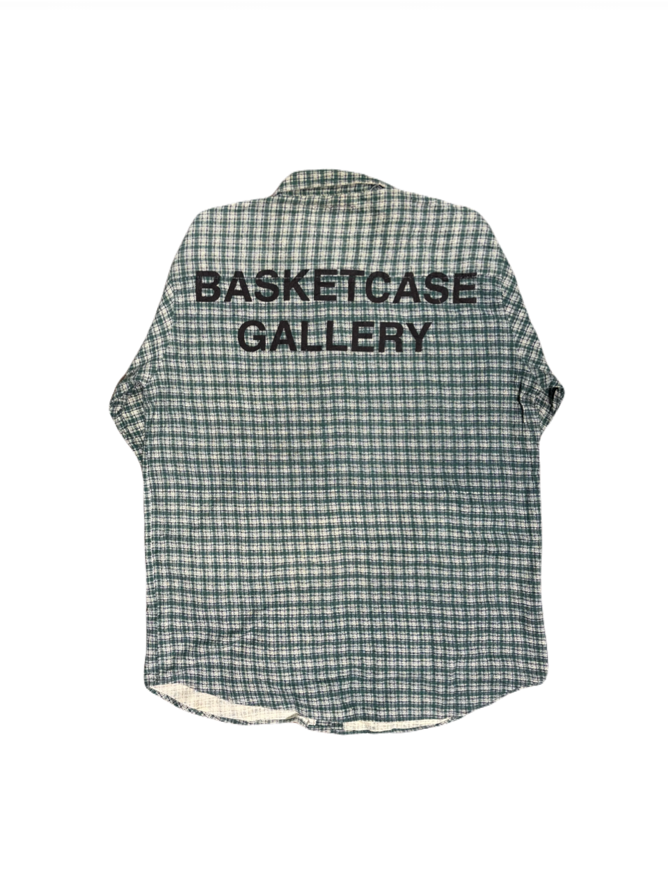 【BASKETCASE - バスケットケース】PARACHUTE FLANNEL UPCYCLE / GREEN (シャツ/グリーン)