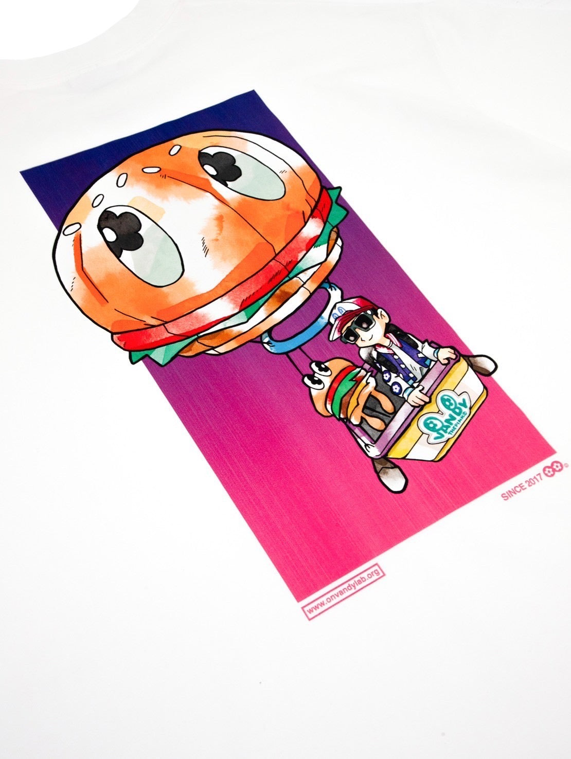【VANDY THE PINK - ヴァンディー・ザ・ピンク】SOFT ANIME AIR BALLOON TEE (Tシャツ/ホワイト)