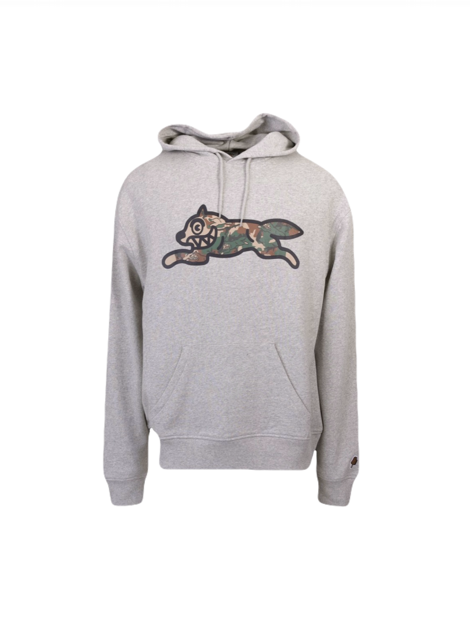 【ICE CREAM - アイスクリーム】WOODLAND CAMO RUNNING DOG POPOVER HOOD / HEATHER GREY (フーディ/ヘザーグレー)