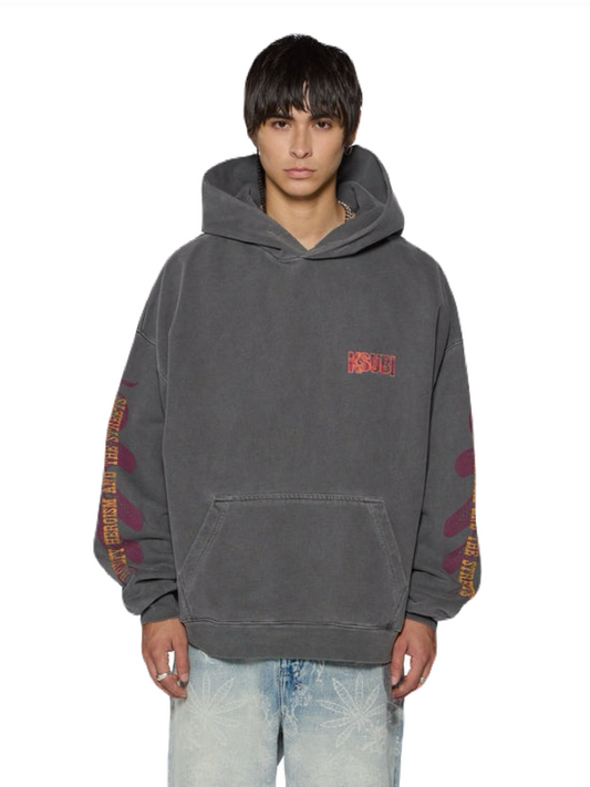 【KSUBI - スビ】KICKSTART EKCESS HOODIE / CHARCOAL(パーカー/チャコール)