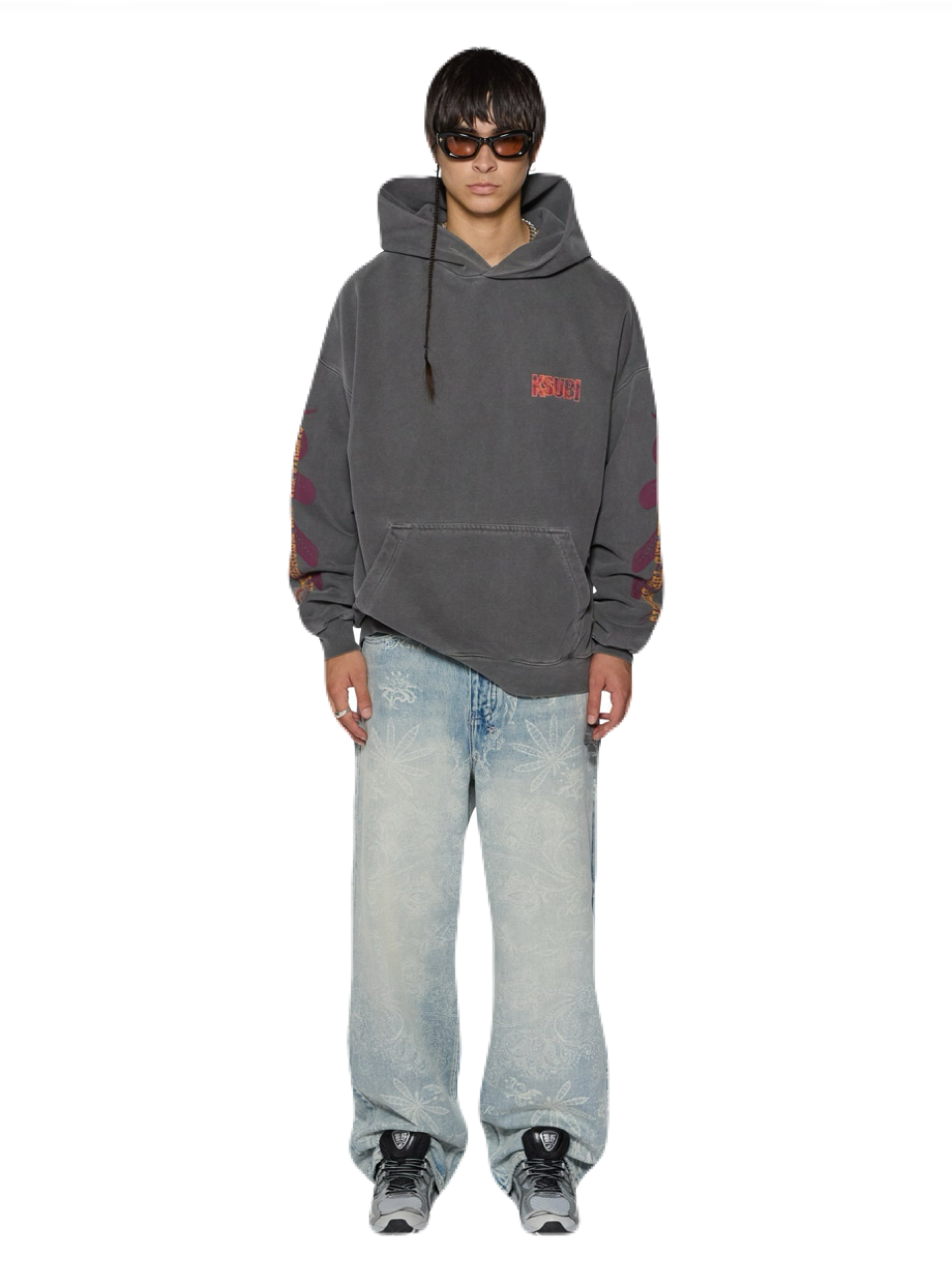 【KSUBI - スビ】KICKSTART EKCESS HOODIE / CHARCOAL(パーカー/チャコール)