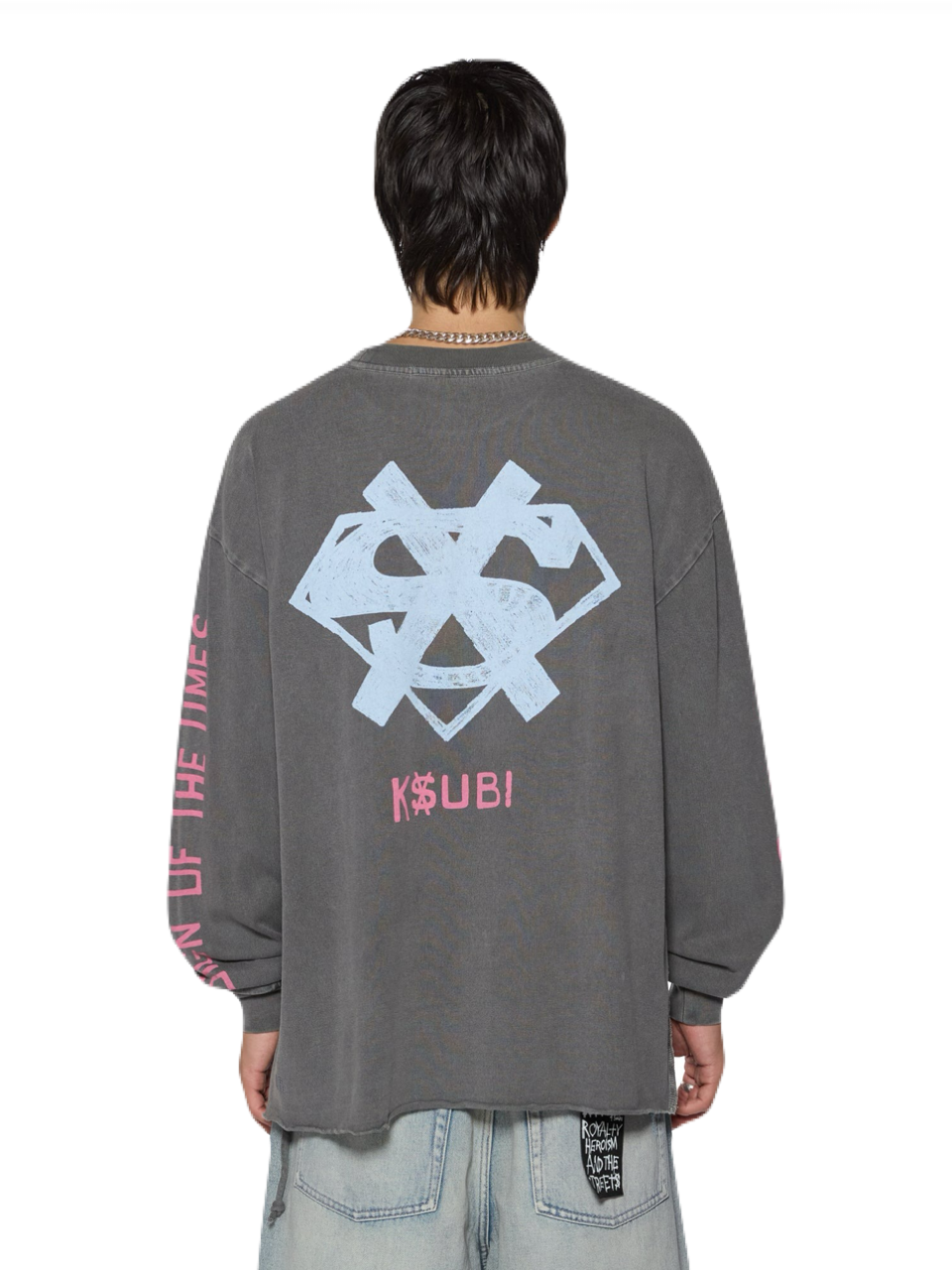 【KSUBI - スビ】THE SIGN EKCESS LS TEE / CHARCOAL(ロンT/チャコール)