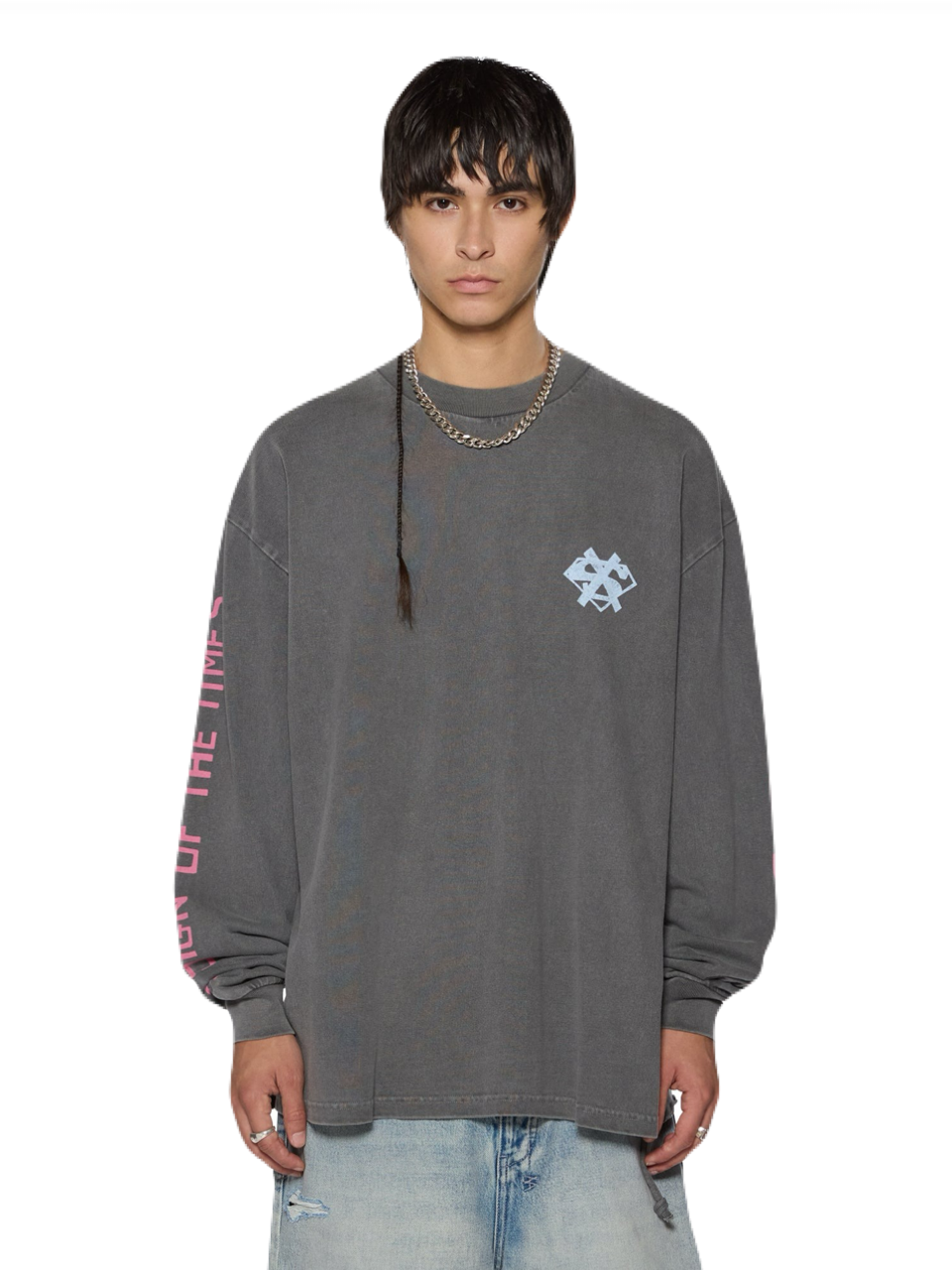 【KSUBI - スビ】THE SIGN EKCESS LS TEE / CHARCOAL(ロンT/チャコール)