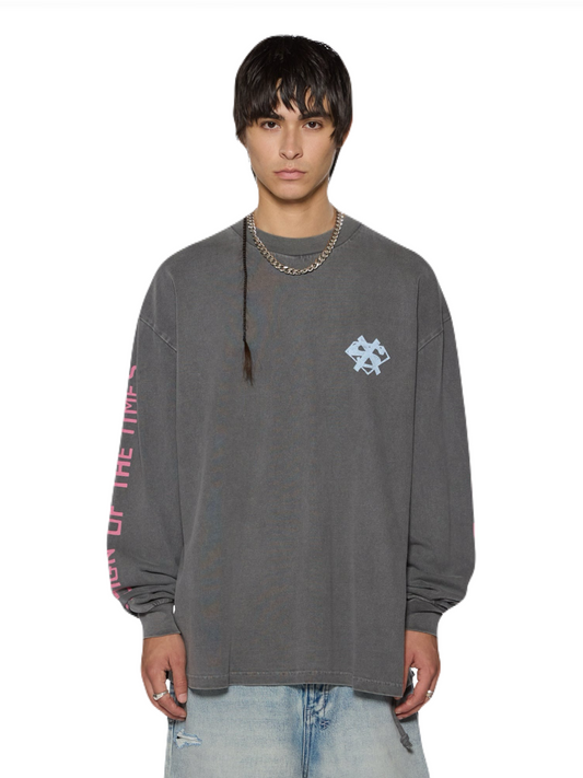 【KSUBI - スビ】THE SIGN EKCESS LS TEE / CHARCOAL(ロンT/チャコール)