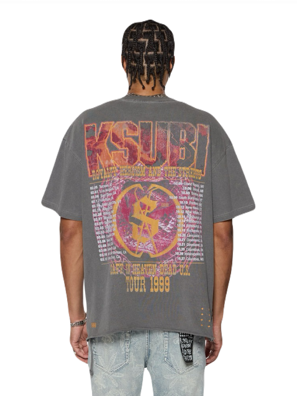 【KSUBI - スビ】KICKSTART EKCESS SS TEE / CHARCOAL(Tシャツ/チャコール)