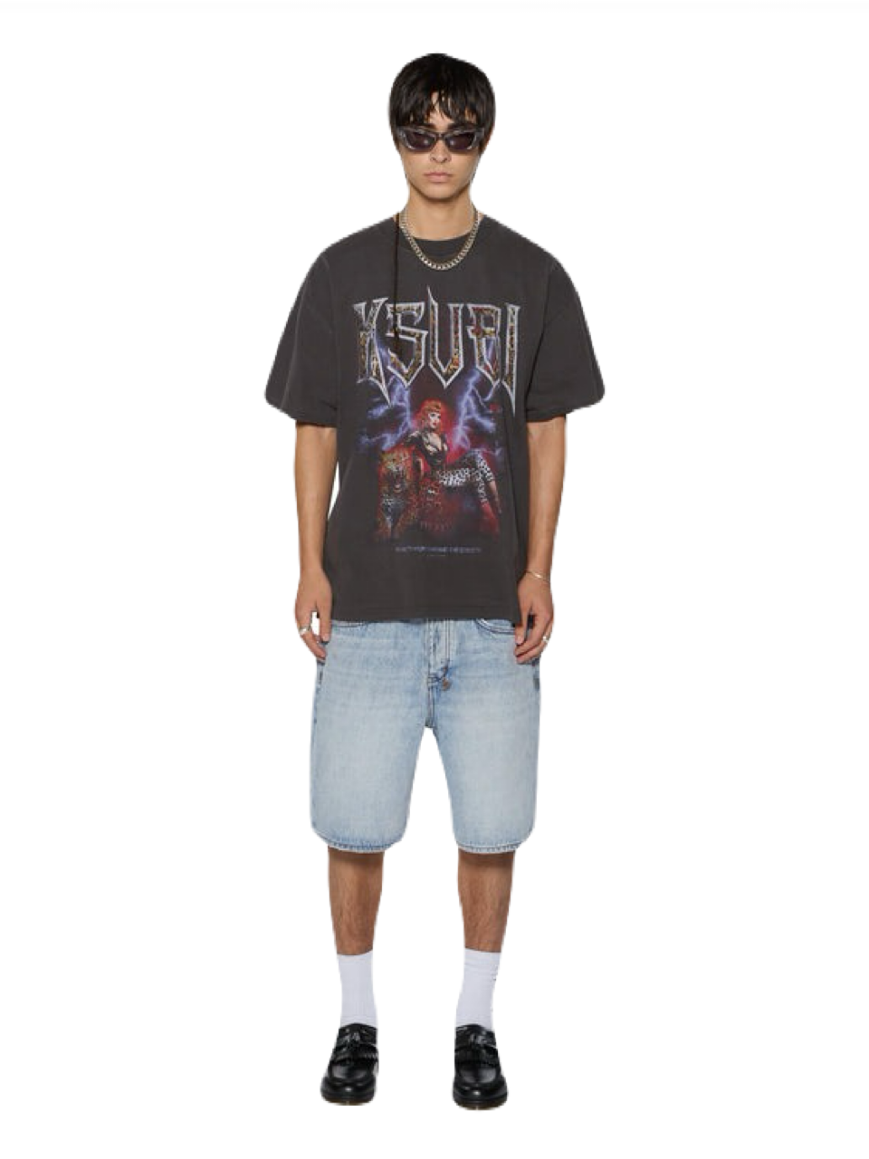 【KSUBI - スビ】KINGDOM EKCESS SS TEE / FADED BLACK(Tシャツ/フェードブラック)